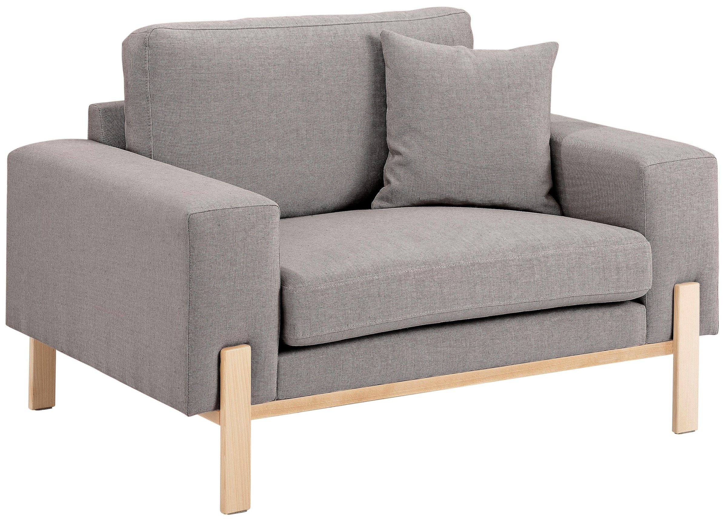 OTTO products Loveseat "Hanne Sessel mit Holzrahmen", Verschiedene Bezugsqu günstig online kaufen