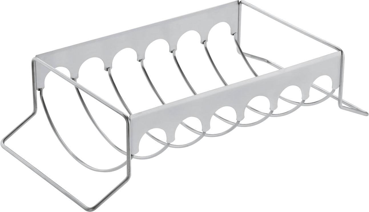 RÖSLE Sparerib-Halter »25087«, Aufsatz zur Zubereitung von Spareribs, Bratenkorb, Edelstahl