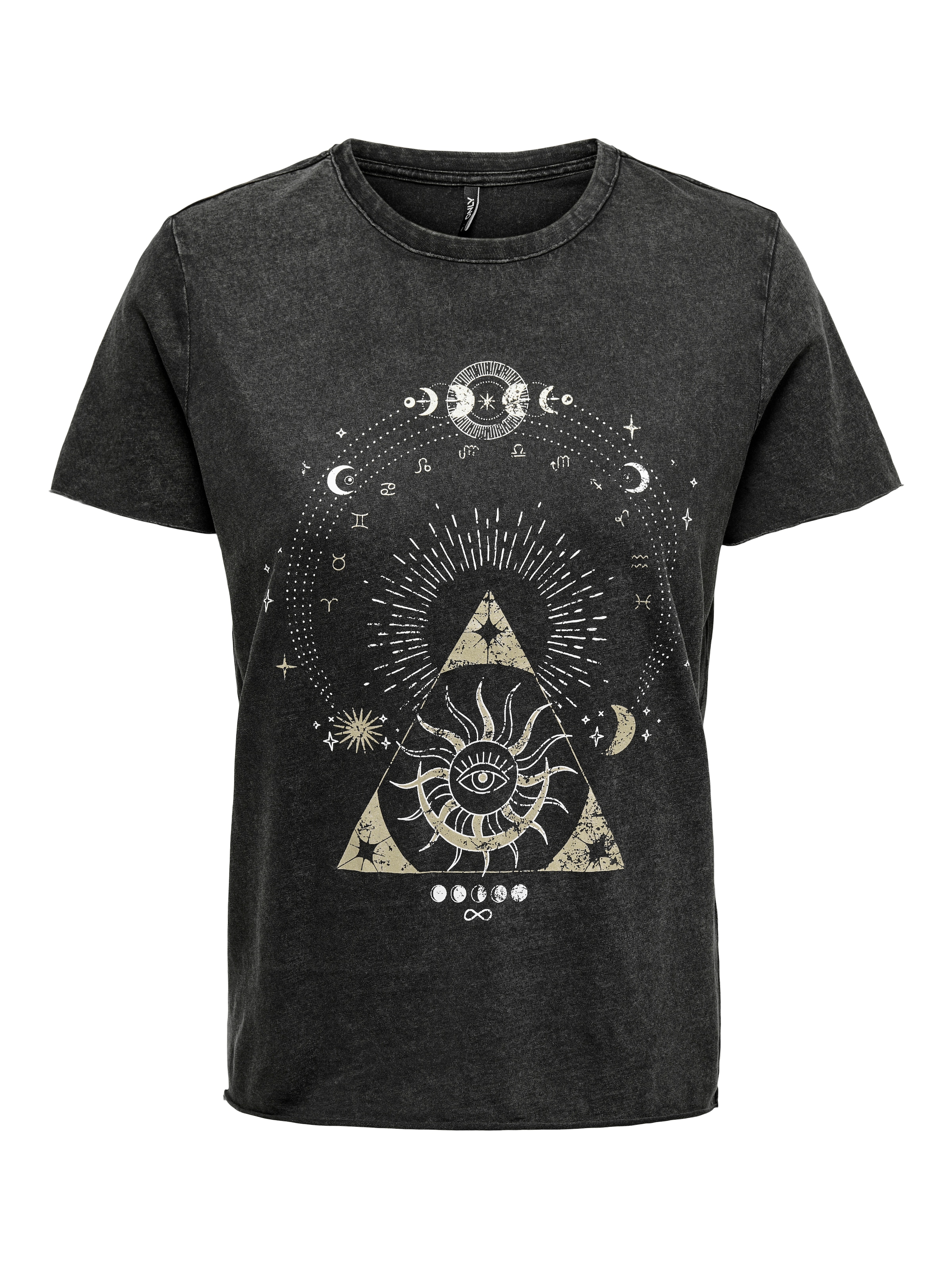 ONLY Rundhalsshirt »ONLLUCY REG S/S TOP JRS NOOS« Baumwolle, regular fit, unterschiedlich bedruckt