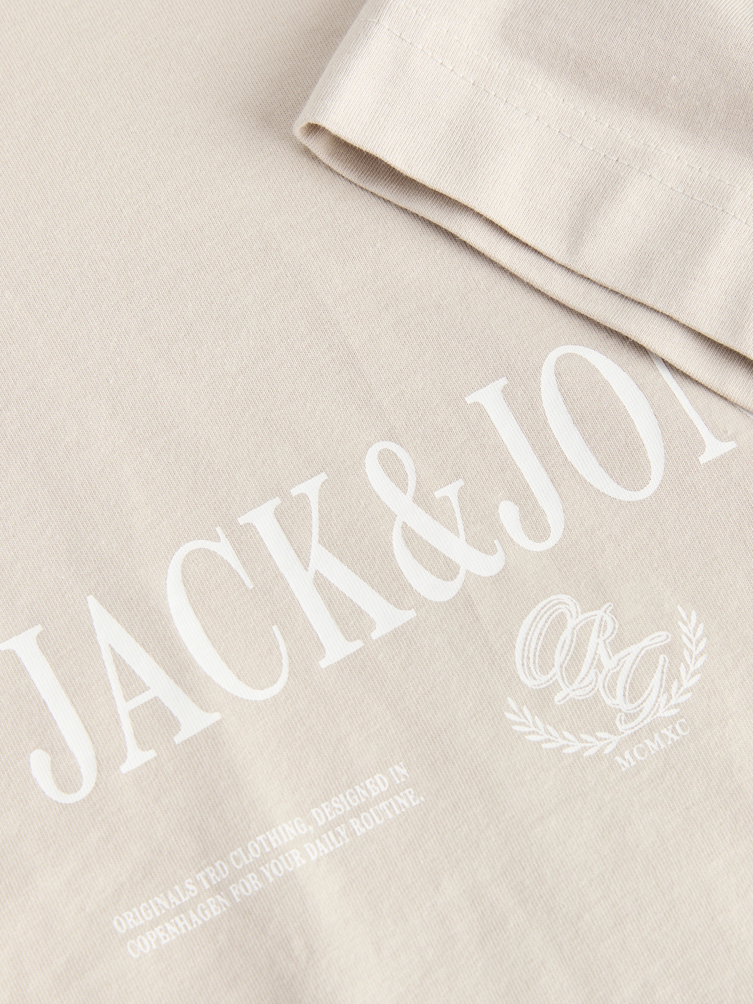 Jack & Jones T-Shirt »JORFREDERIKSBERG BRANDING TEE SS CN FST« Baumwolle, regular fit