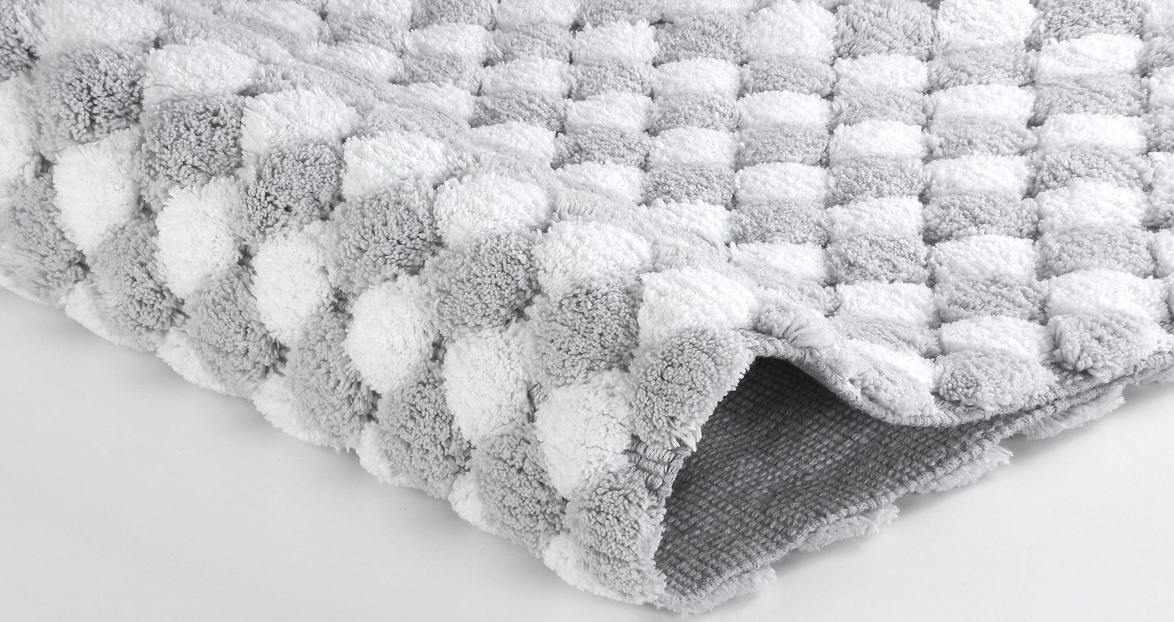 Kleine Wolke Badematte »Merida 1«, rutschhemmend beschichtet, fußbodenheizungsgeeignet, Badteppich, modernes Design, Hoch-Tief Effekt, waschbar