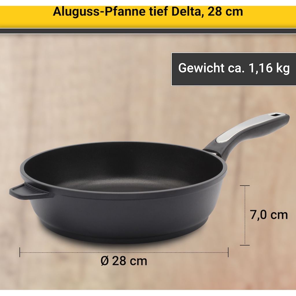 Krüger Bratpfanne »Delta«, Aluminium, (1 tlg.)