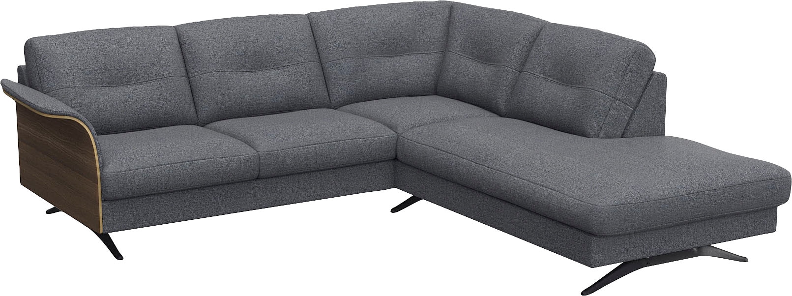 FLEXLUX Ecksofa »Glow, super bequem durch hochwertigem Sitzaufbau mit Federkern, L-Form« Modernes skandinavisches Design