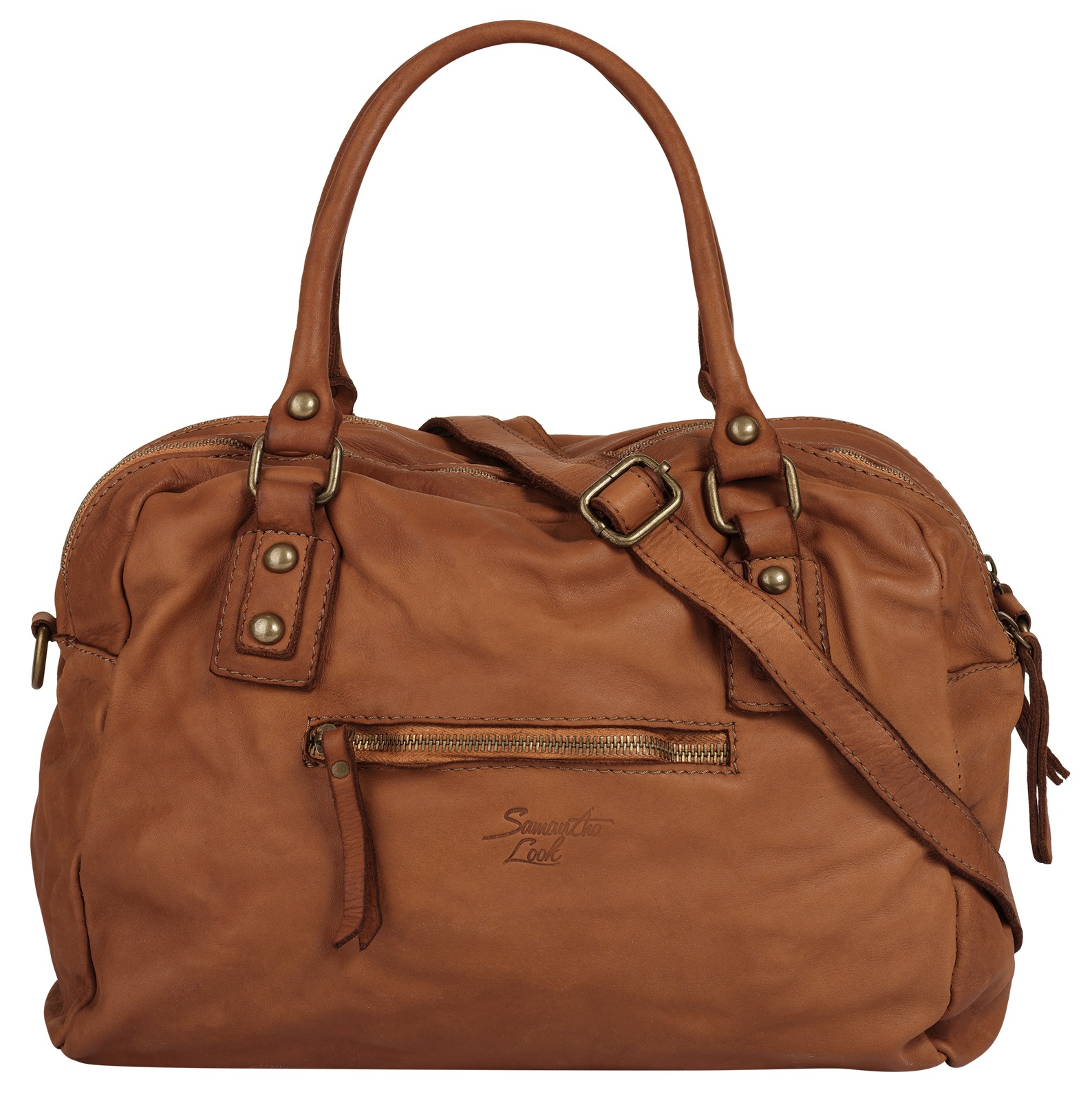 Samantha Look Shopper, echt Leder, Made in Italy