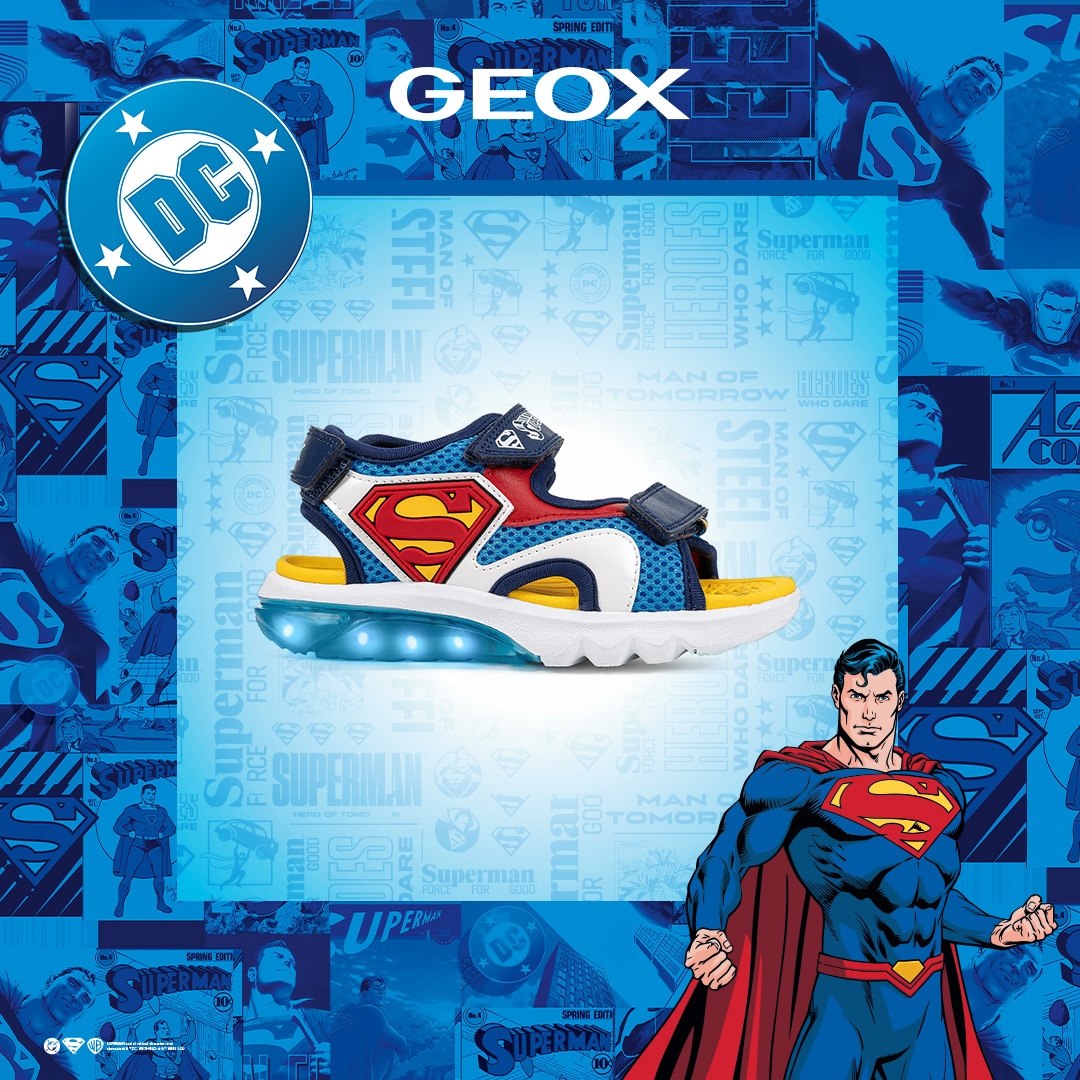 Geox Sandale »J SANDAL CIBERDRON B«  Klettschuh mit Blinkfunktion, Größenschablone zum Download