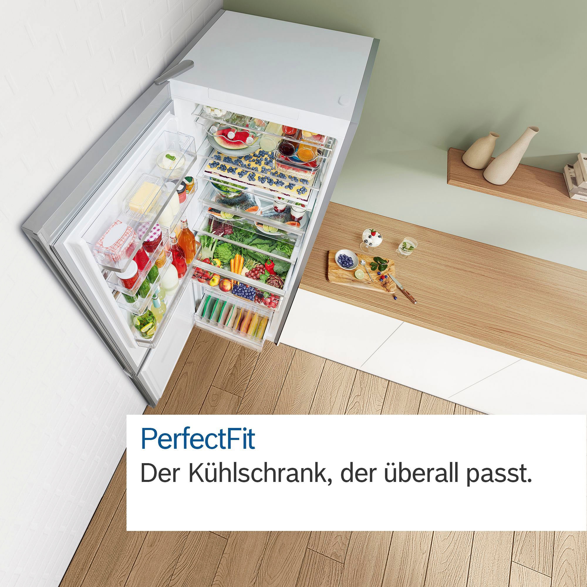 BOSCH Kühl-/Gefrierkombination Serie 4 »KGN392ICF«