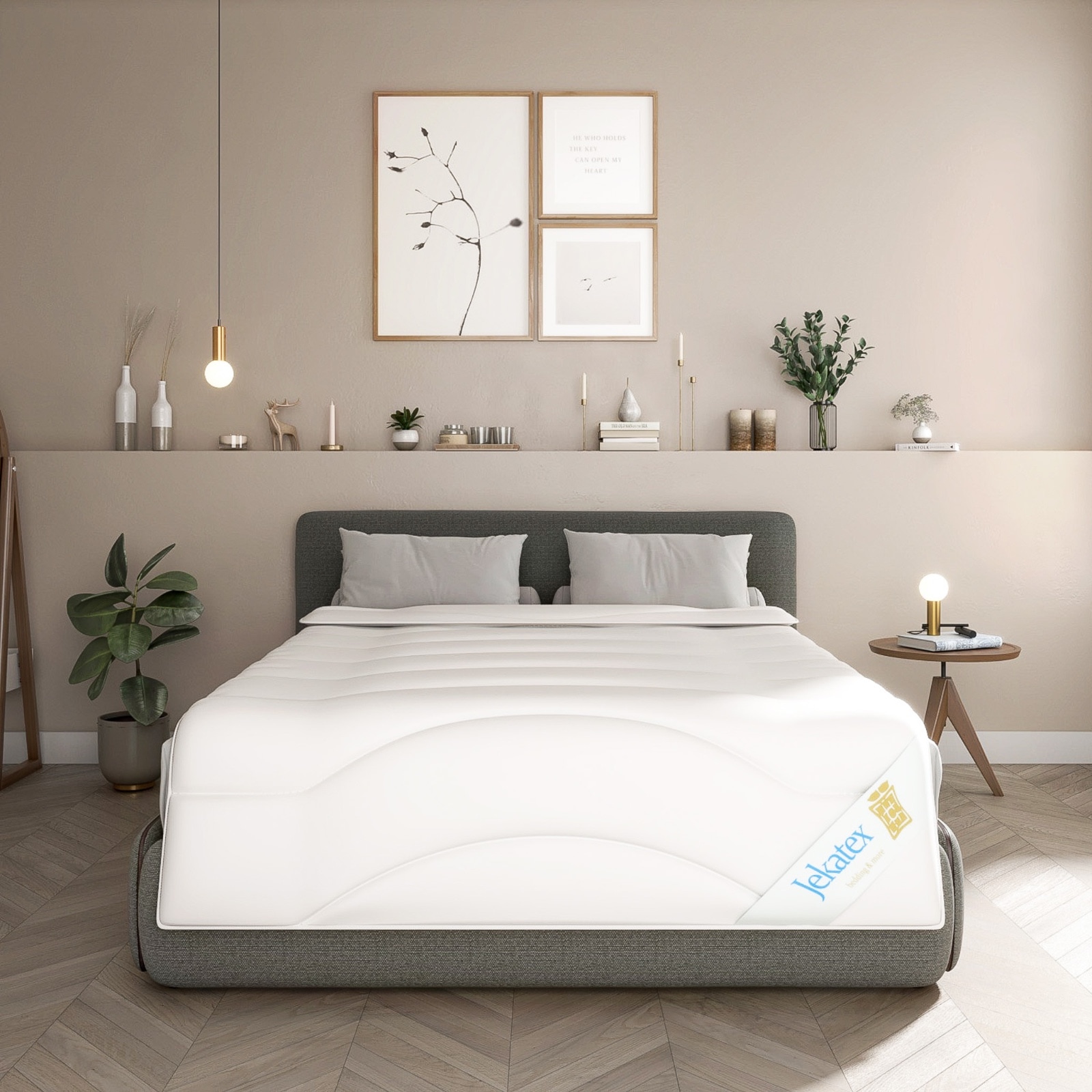 Jekatex Naturhaarbettdecke »PAMELA, Bettdecke, 135x200 cm, Sommer, Winter«, normal, Füllung 90% Kamelhaar, 10% Wolle, Bezug 100% Baumwolle, (1 St.), Kamelhaar, Naturhaarbettdecke