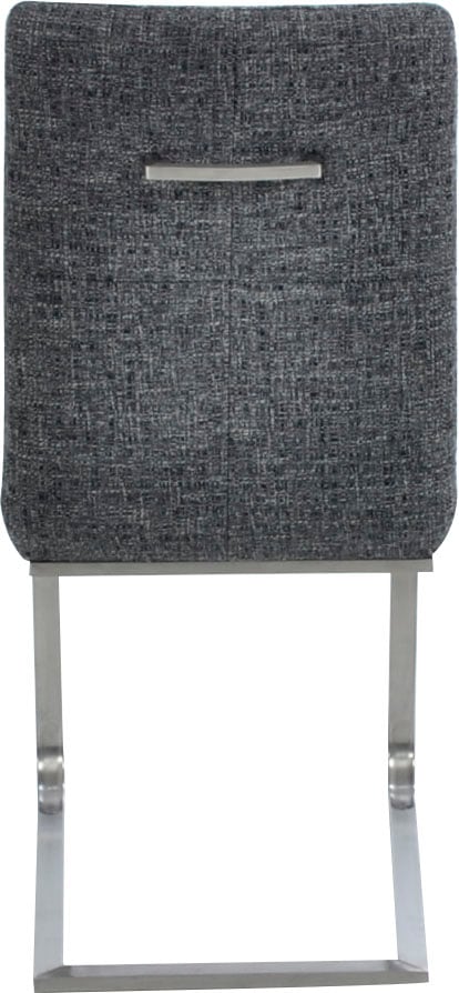 K+W Komfort & Wohnen Freischwinger »Giacomo II«, (Set), 2 St., Microfaser 785, mit Metallgriff am Rücken, Sitz und Rücken gesteppt in Materialmix