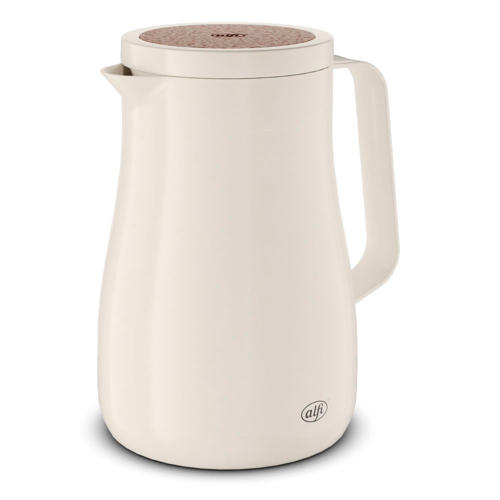Alfi Isolierkanne »STUDIO TEA, aus doppelwandigem Edelstahl«, 0,7 l, (1 St.), 12h heiß & 24h kalt, ergonomischer Griff, große Öffnung
