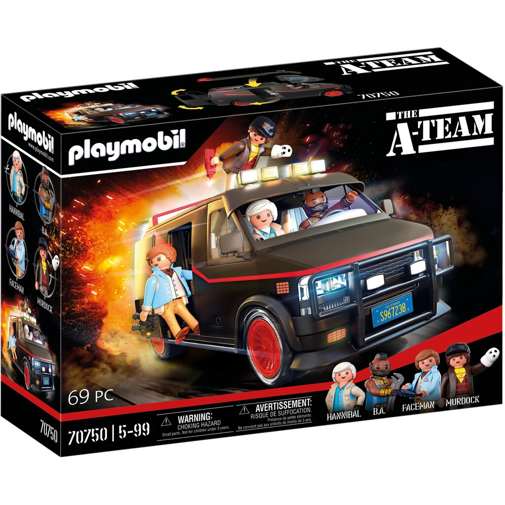 Playmobil® Konstruktions-Spielset »A-Team Van (70750)«, (69 St.), Made in Europe