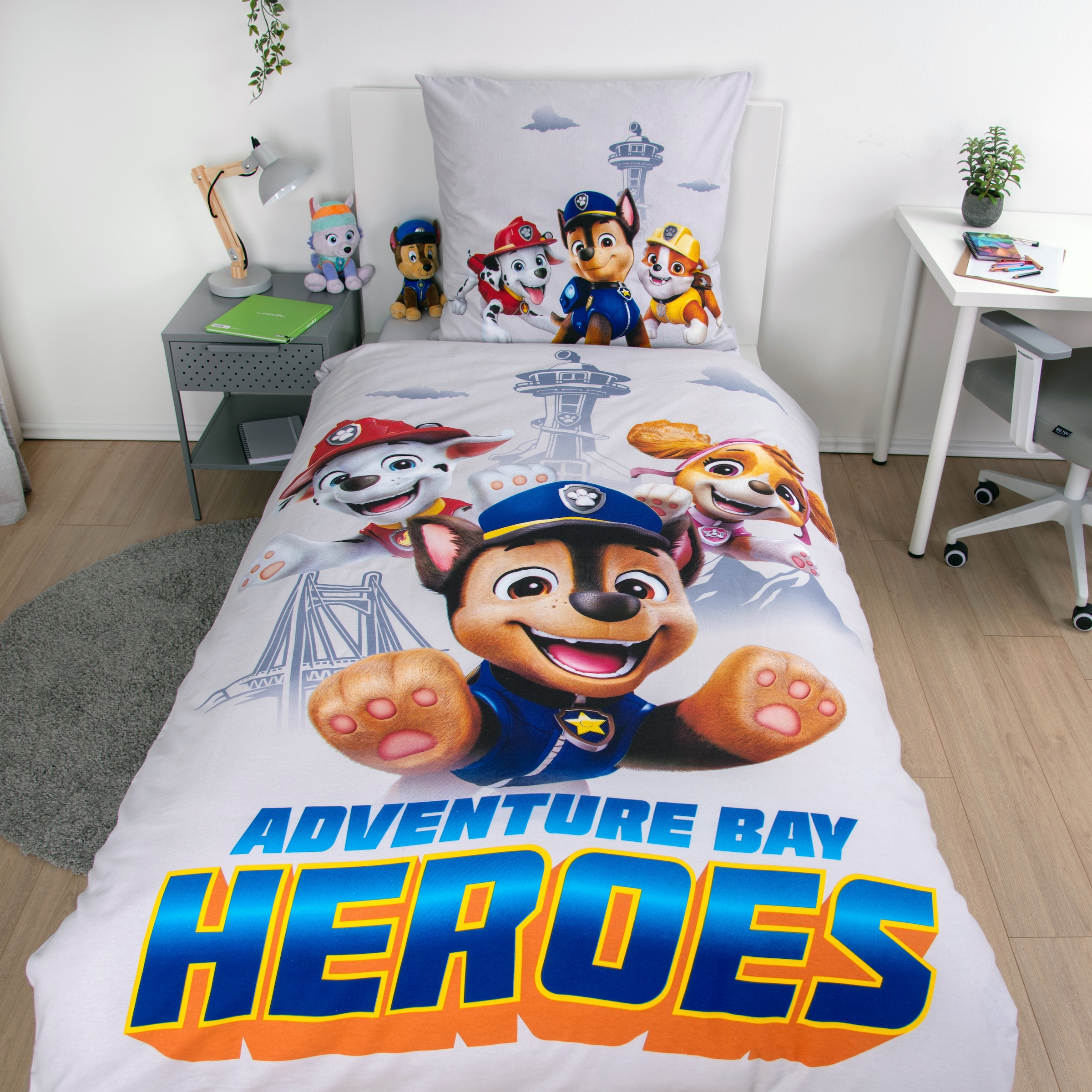 PAW PATROL Wendebettwäsche »Paw Patrol« 2 Stk. mit den beliebten Hunde-Helden