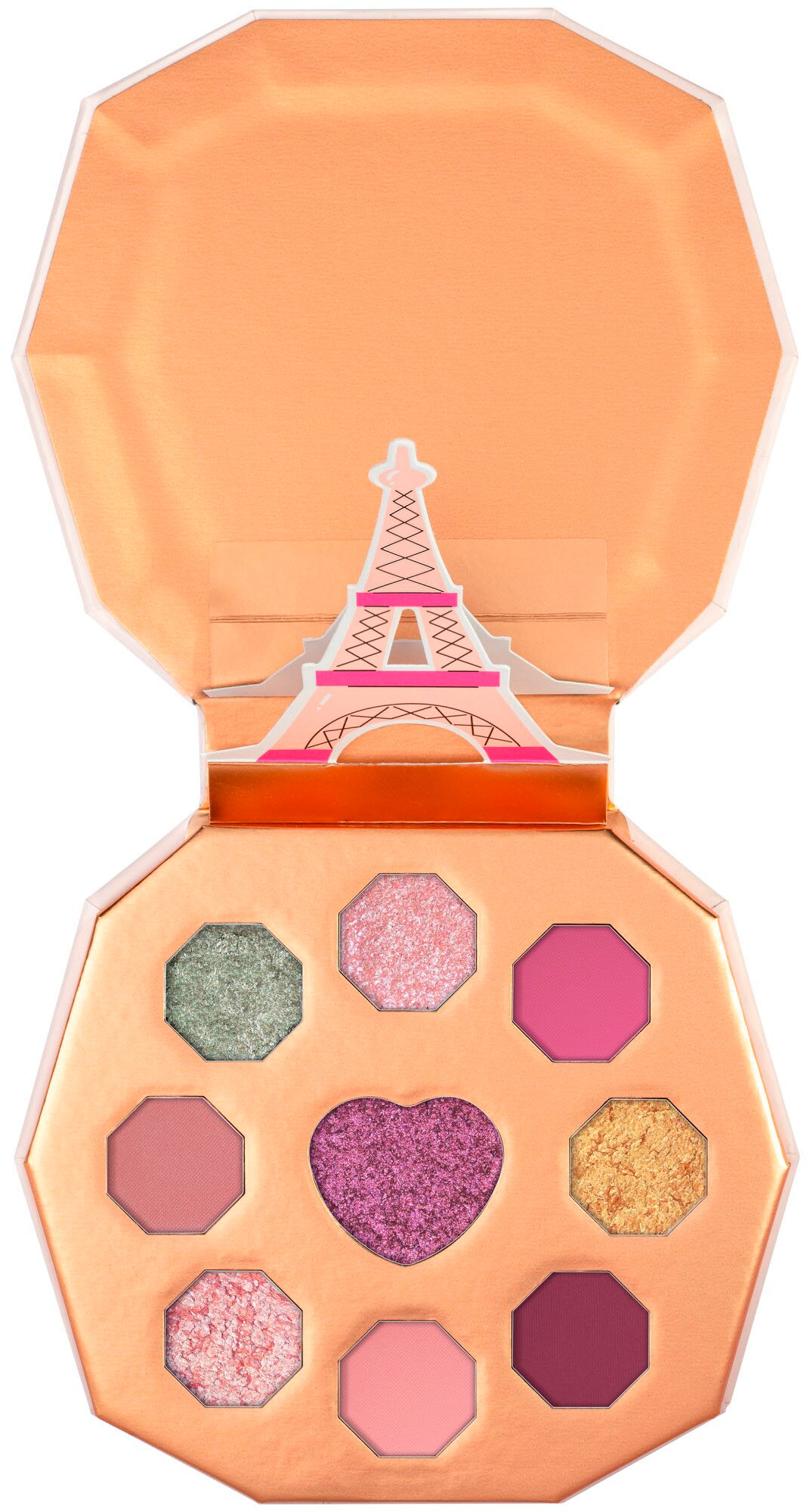 Essence Lidschatten-Palette »EMILY IN PARIS by essence eyeshadow palette«, (Packung, 3 tlg.), Augen-Make-Up mit verschiedenen Texturen, vegan