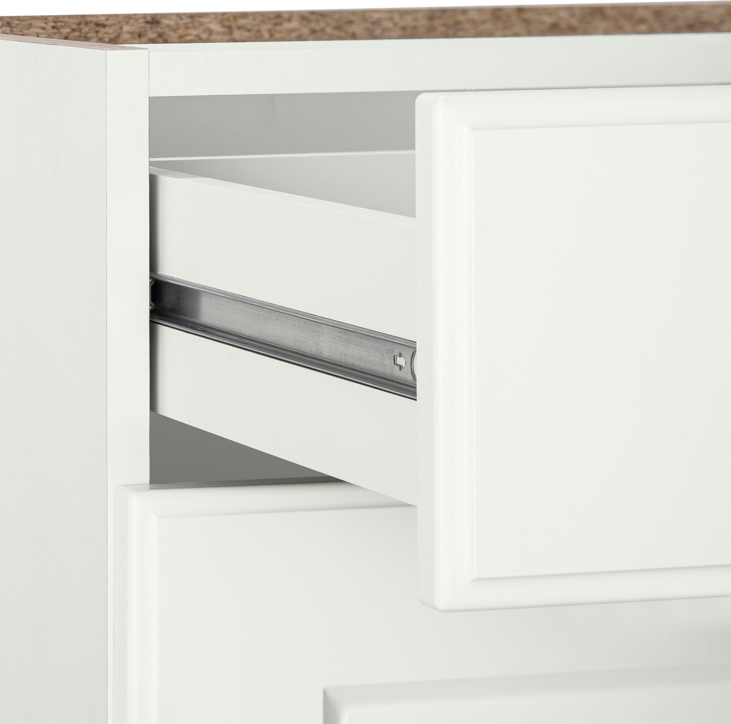 wiho Küchen Auszugsunterschrank »Erla«, 50 cm breit mit Kassettenfront, 2 großen Auszügen, ohne Arbeitsplatte