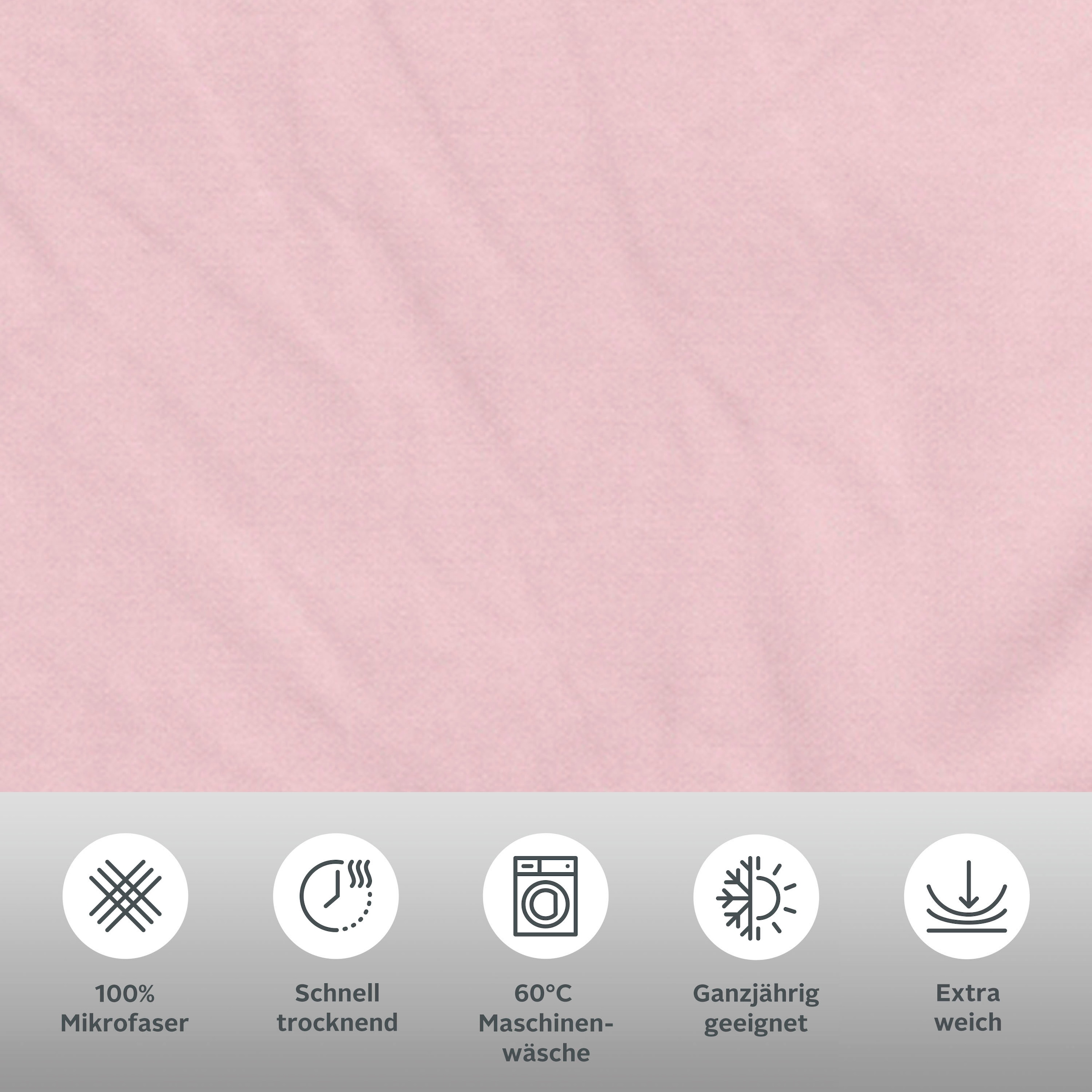 my home Bettwäsche »Desner«, Premium Qualität, 100 % Polyester, sehr weich, uni, ab 135x200 cm
