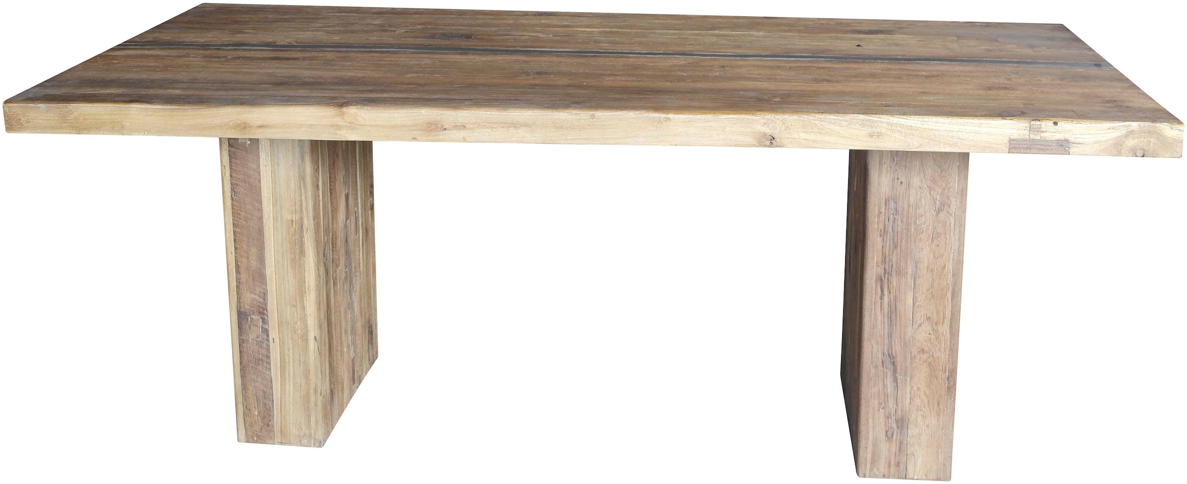 SIT Esstisch »Banda« mit eingelegtem Metallband, Shabby Chic, Vintage