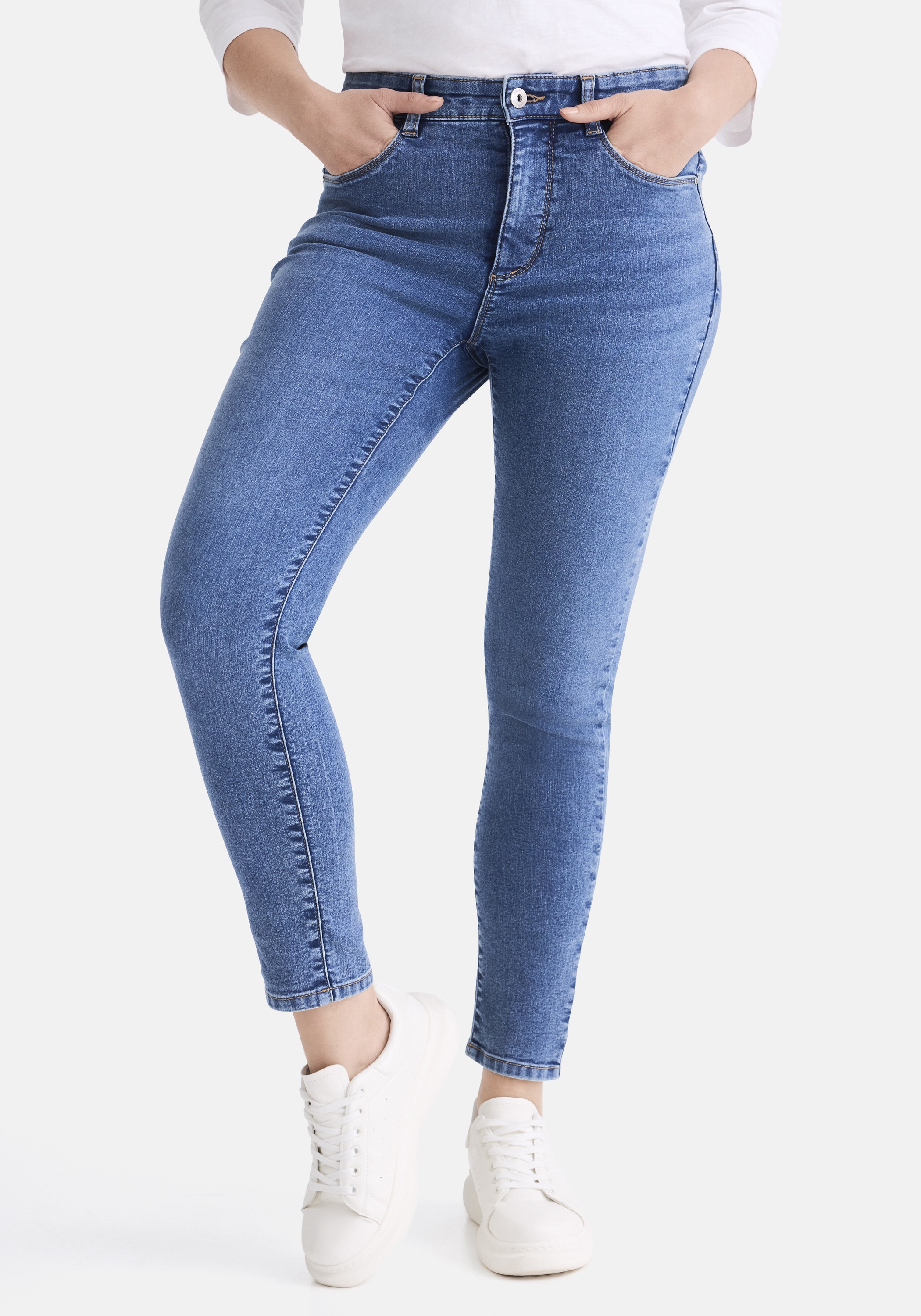 STOOKER WOMEN 5-Pocket-Jeans »Rio Fexxi Move Denim Skinny Fit Jeans« Skinny Fit Casual Clean Wash Denim Jeans Magic Shape Effekt für Damen