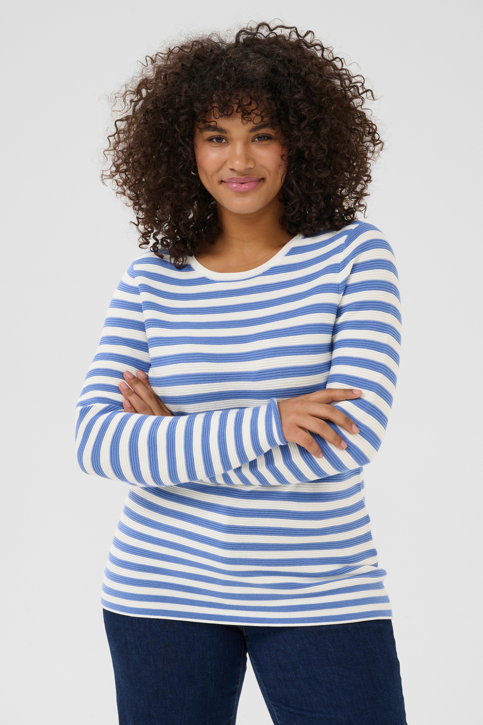 KAFFE Curve Strickpullover »Strickpullover KCninka«