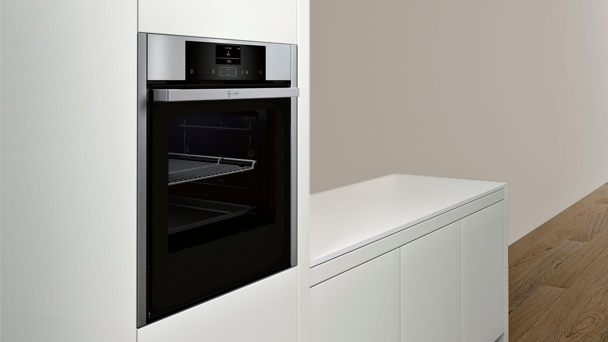 11. Bild von NEFF Einbaubackofen »B45CS24N0«, N 90, B45CS24N0, mit 1-fach-Teleskopauszug, easyClean, Slide&Hide®