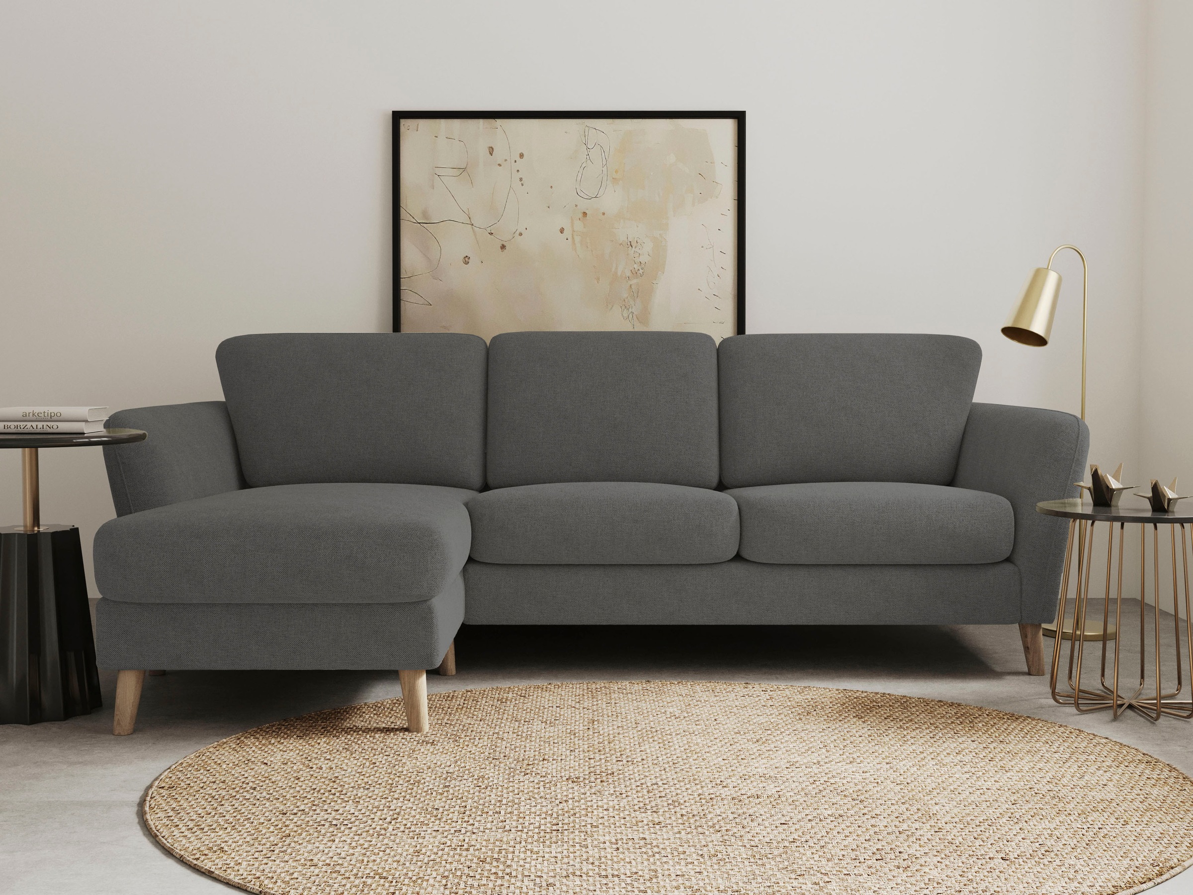 Home affaire Ecksofa »MARSEILLE (242/152cm),L-Form, Rec. rechts/links« Mass günstig online kaufen