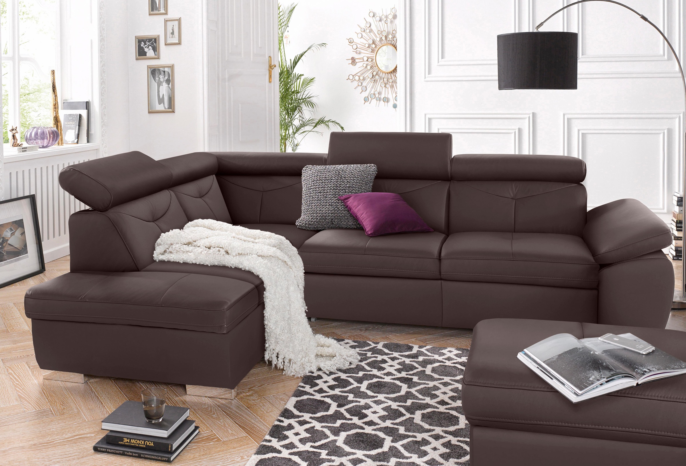 exxpo - sofa fashion Ecksofa "Spring, super bequem und komfortabel mit Armt günstig online kaufen