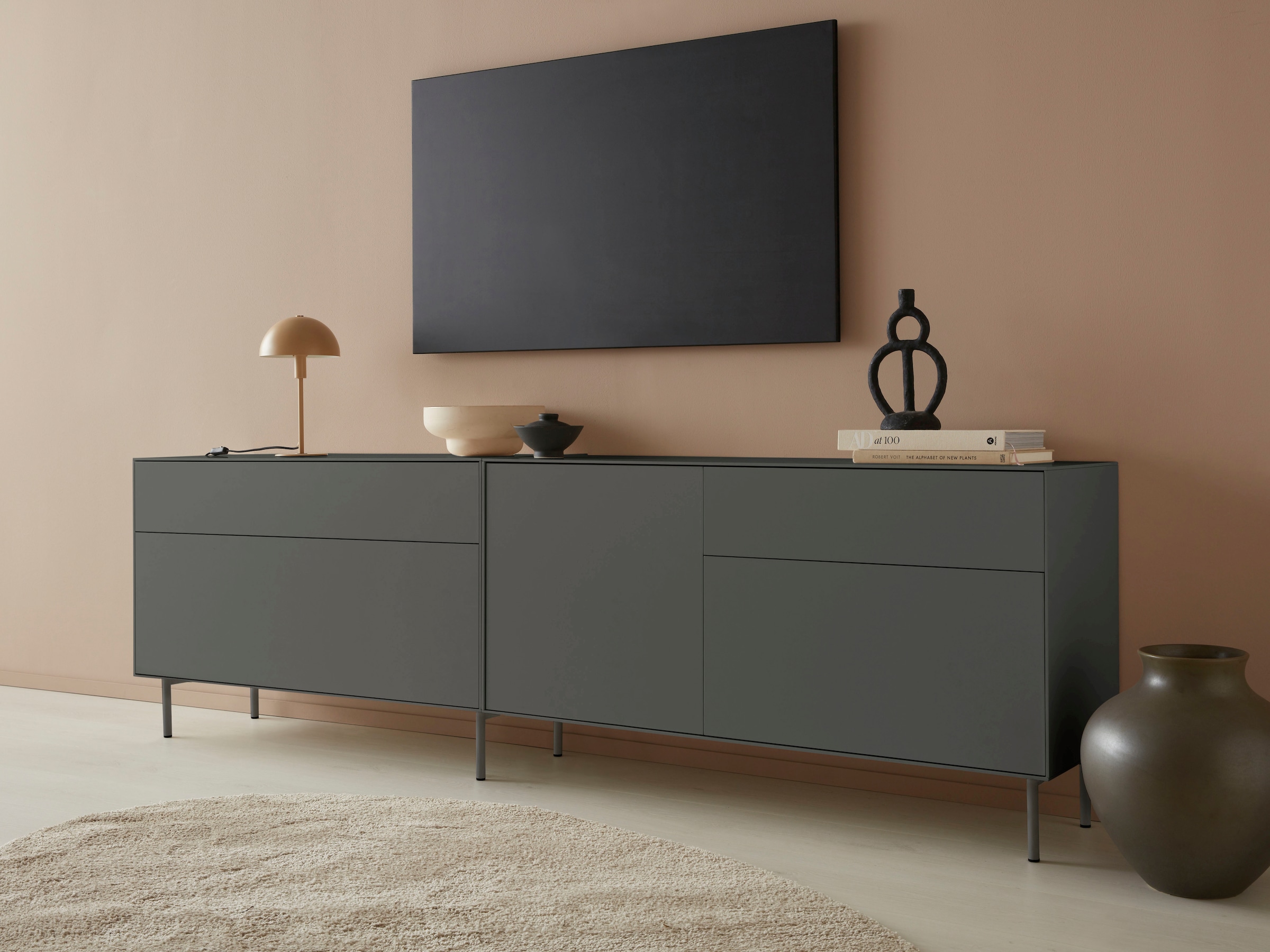 LeGer Home by Lena Gercke Lowboard »Essentials«, (2 St.), Breite: 239cm, MD günstig online kaufen