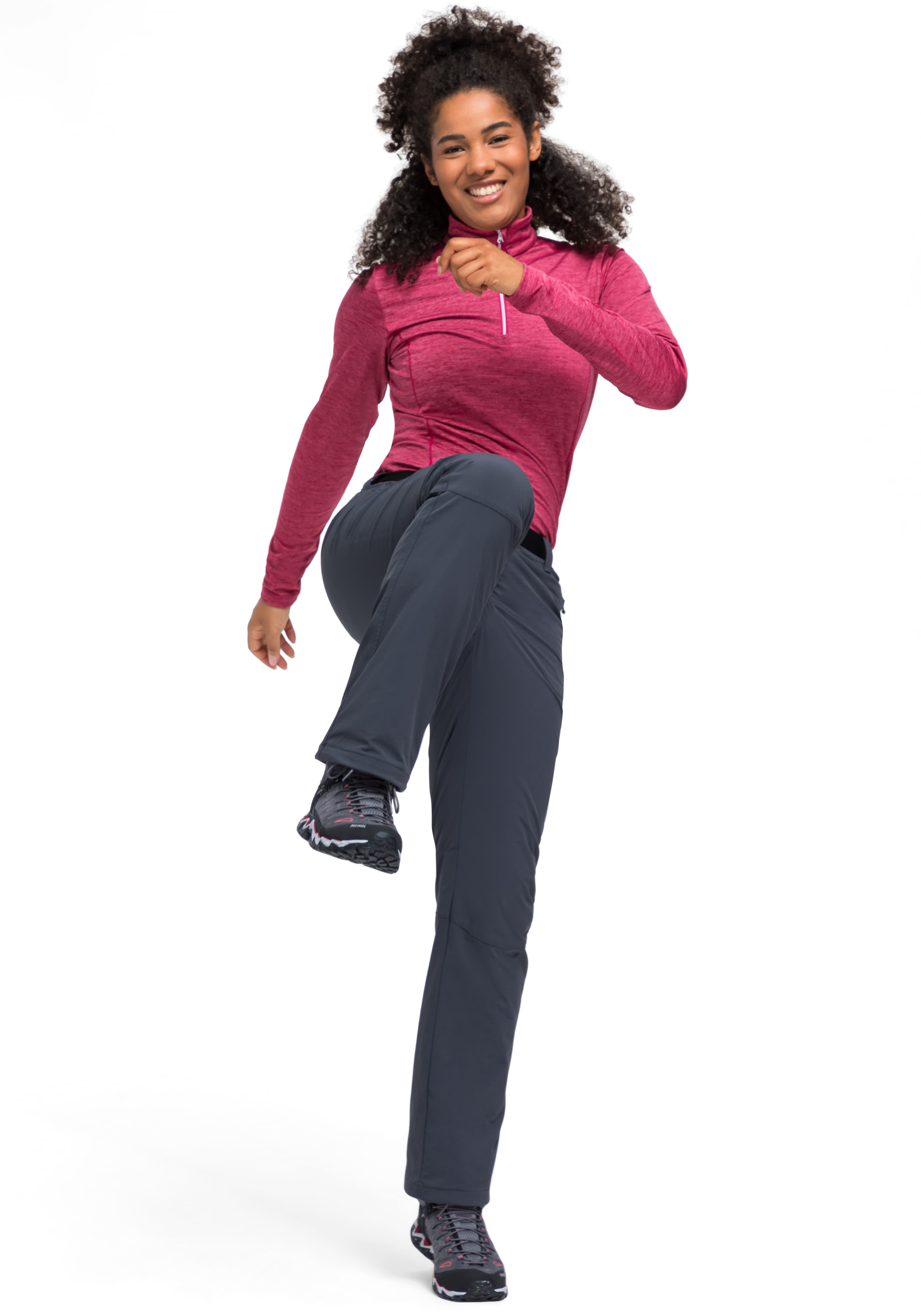 Maier Sports Funktionshose »Rechberg«  Damen Outdoorhose gefüttert, Wanderhose mit 4 RV-Taschen, Regular Fit