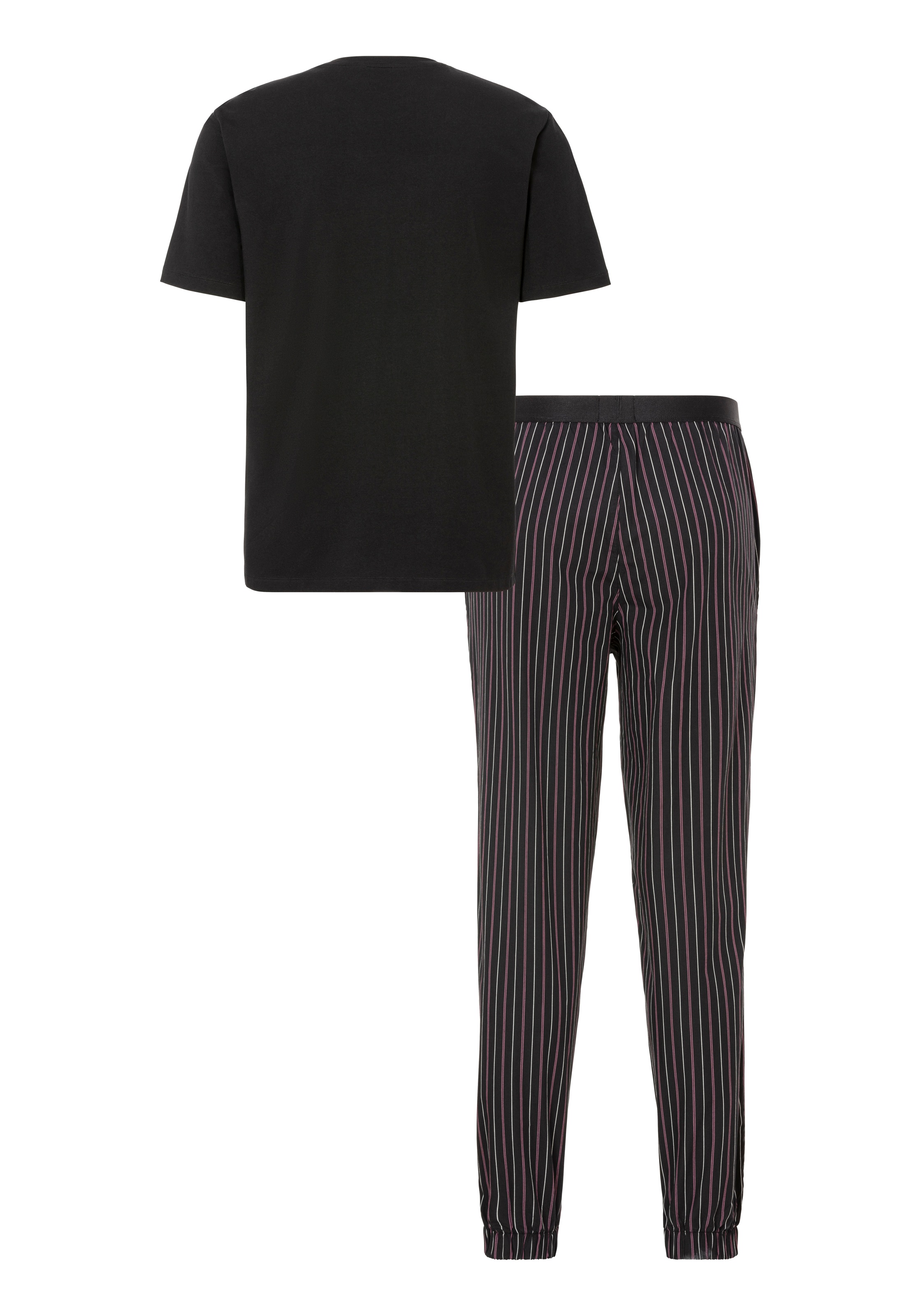BOSS Pyjama »Easy Long Set TShirt«, (Set, 2 tlg.)