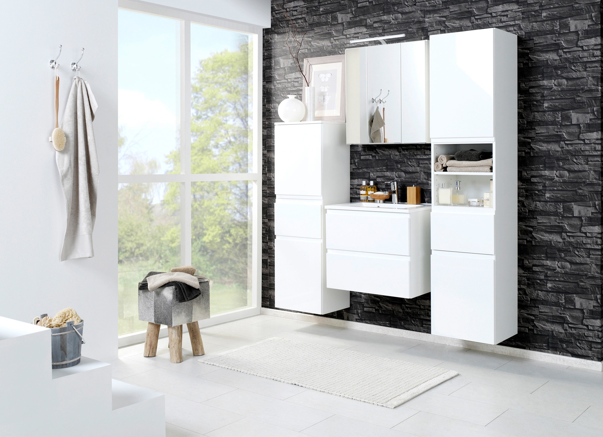 welltime Waschtisch "Cardiff" Breite 80 cm günstig online kaufen