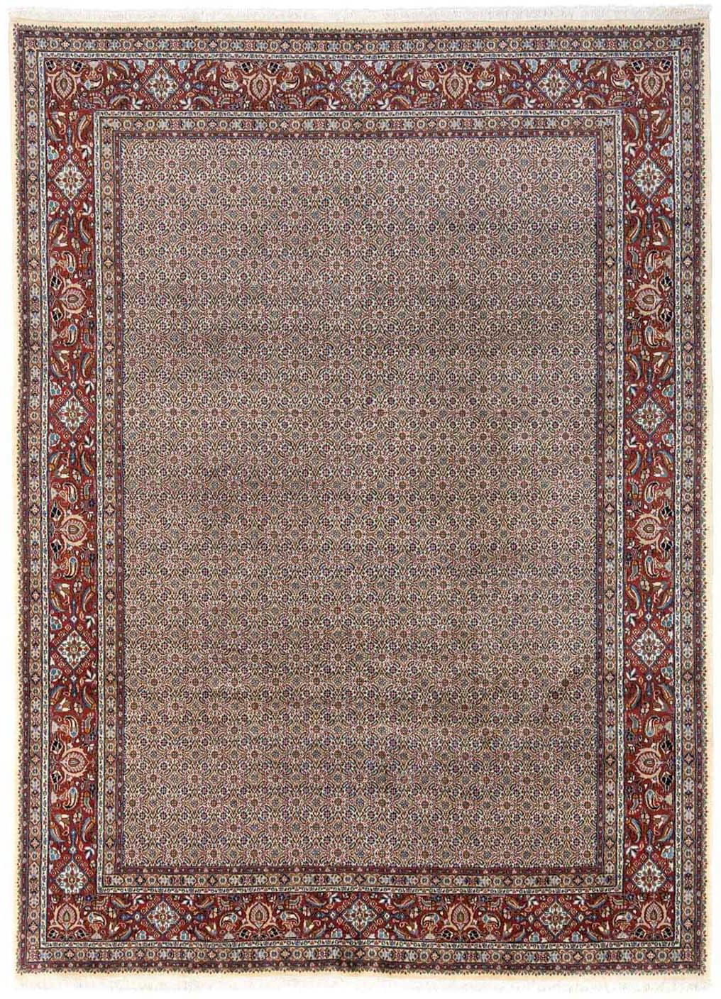 morgenland Wollteppich »Moud Medaillon Beige 257 x 150 cm«, rechteckig, 10 günstig online kaufen