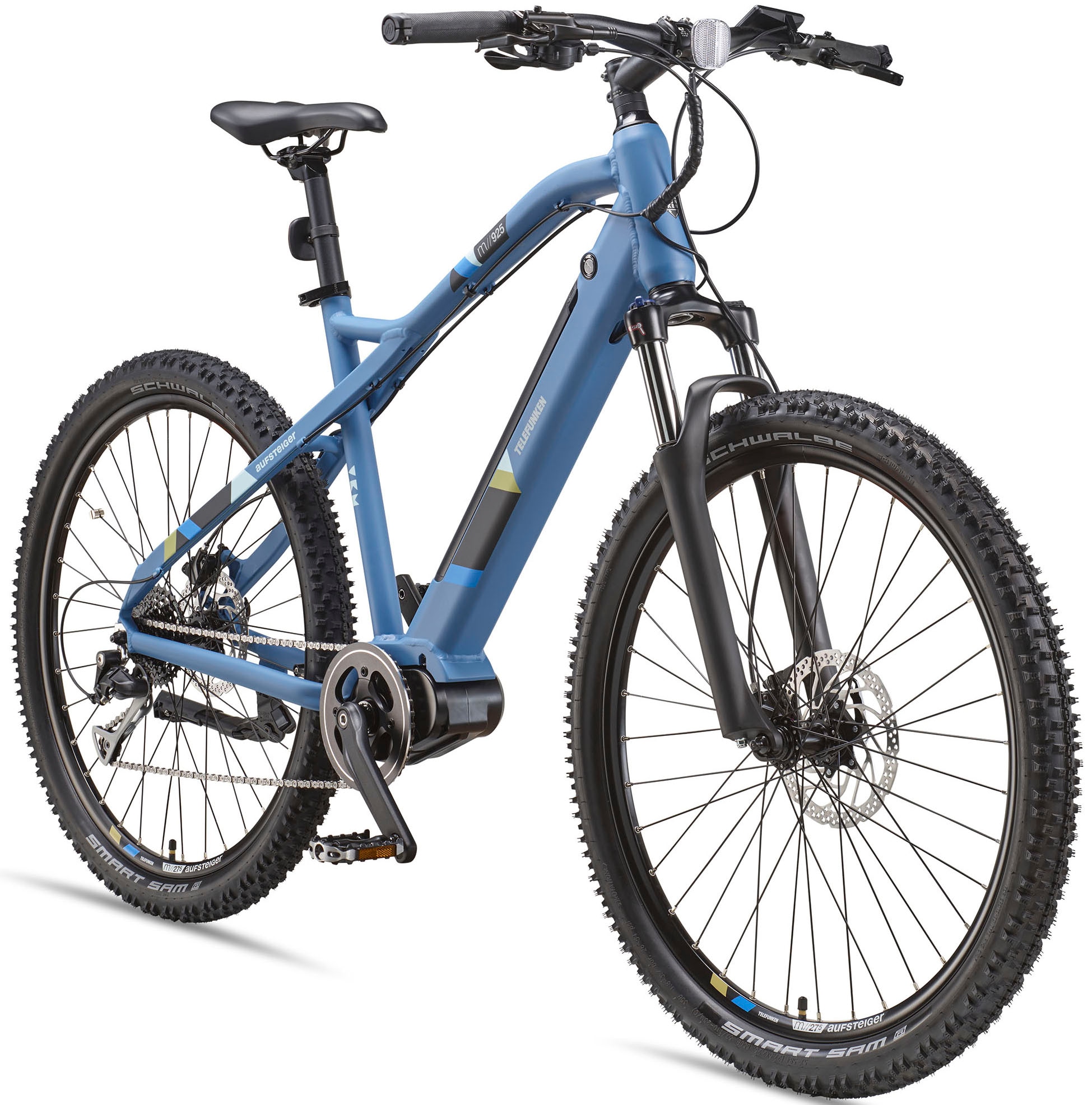 Telefunken E-Bike »Aufsteiger M925«, 8 Gang, Shimano, Acera, Mittelmotor 250 W, Pedelec, Elektrofahrrad für Damen u. Herren, MTB