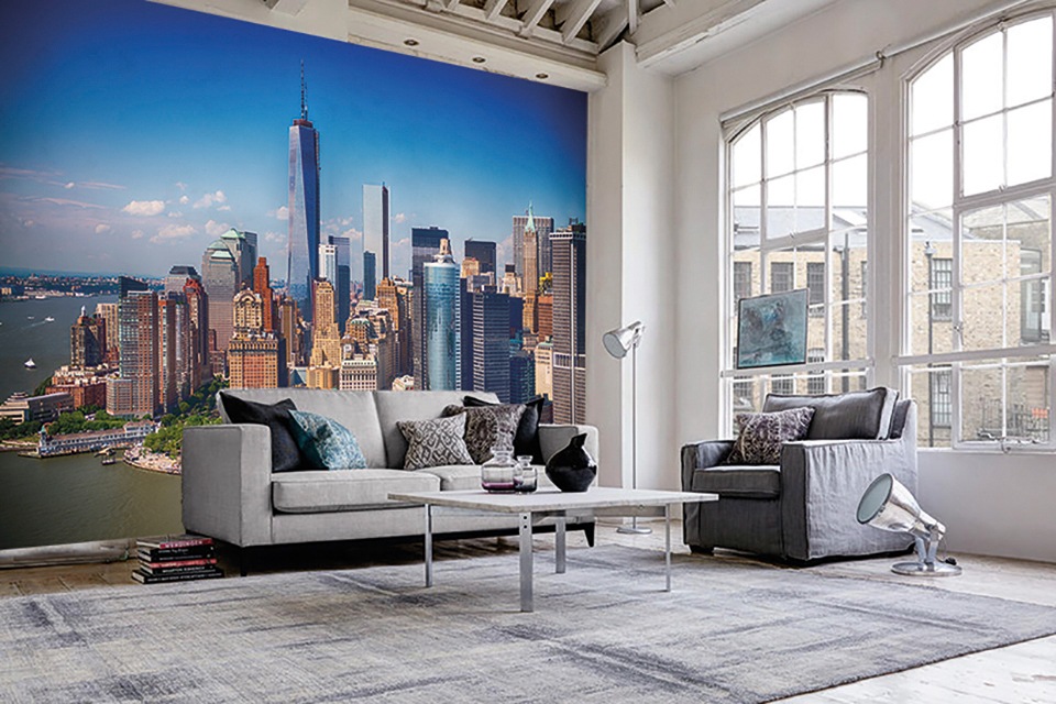 Papermoon Fototapete »Lower Manhattan Skyline« glatt günstig online kaufen