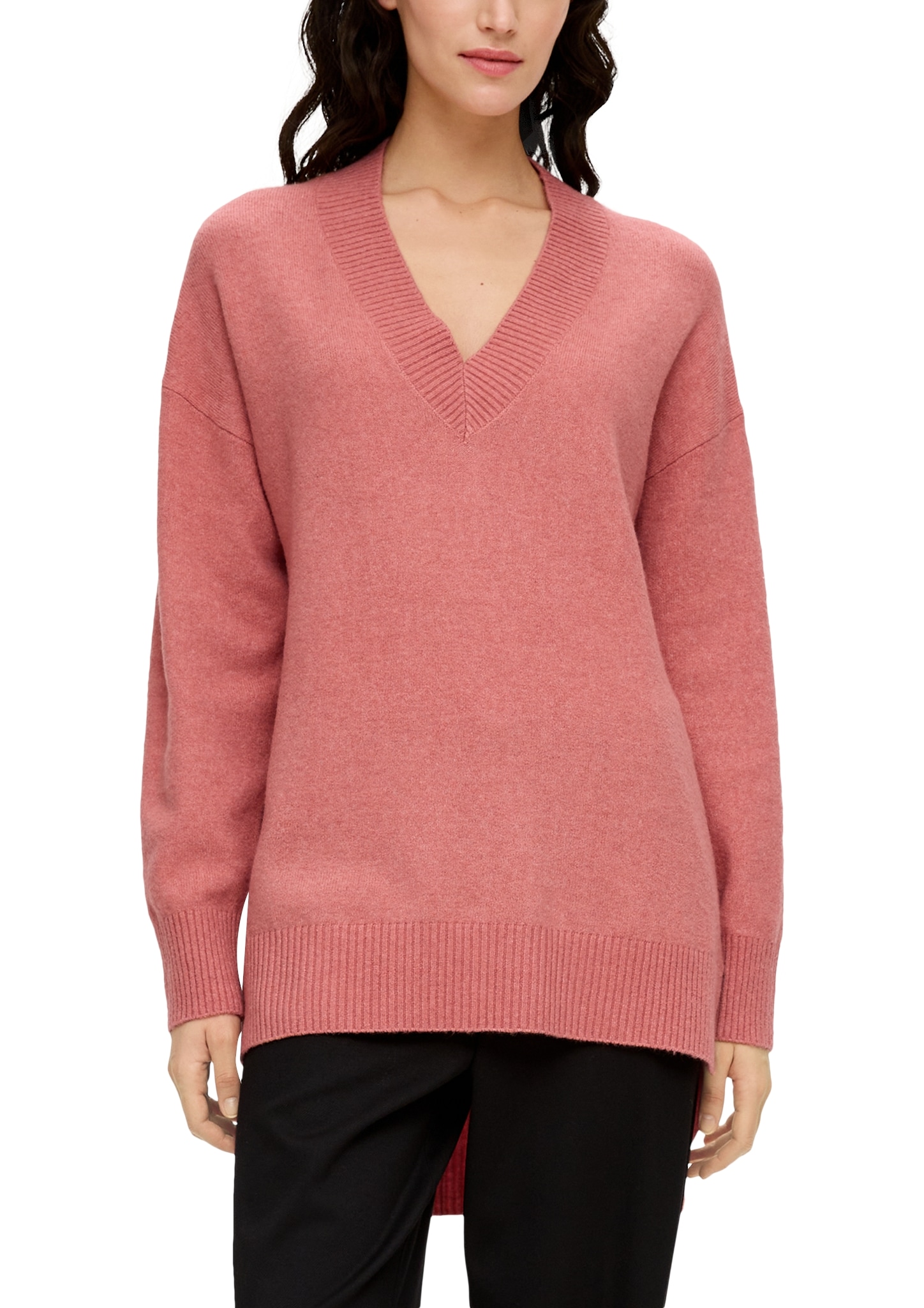 s.Oliver Longpullover, mit asymmetrischer Schnittlänge