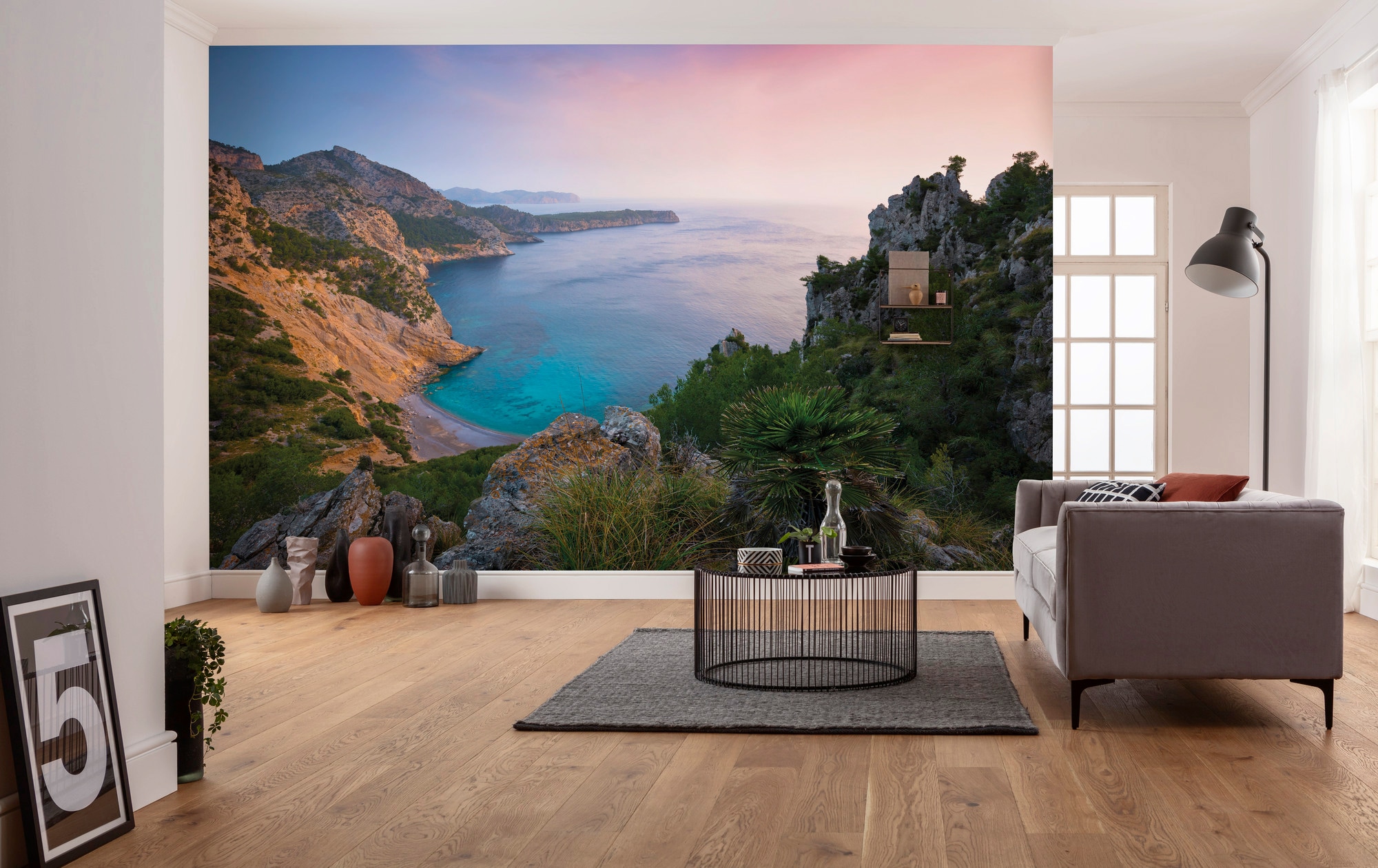 Komar Vliestapete »Digitaldruck Vlies - Emerald Cove - Größe 400 x 250 cm«, bedruckt, Wohnzimmer, Schlafzimmer