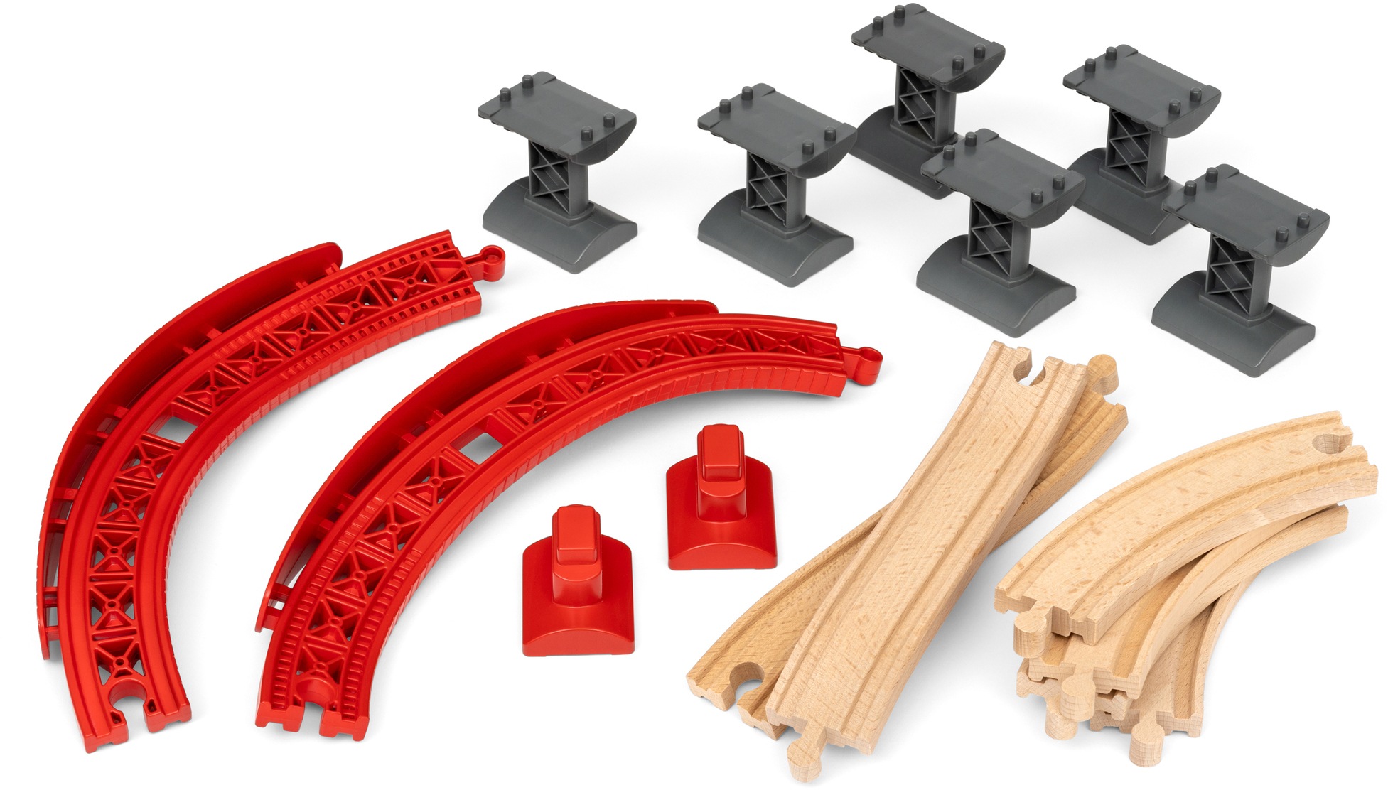 BRIO® Schienenerweiterungs-Set »BRIO® WORLD, Schienenpaket Berg und Tal«, FSC®- schützt Wald - weltweit