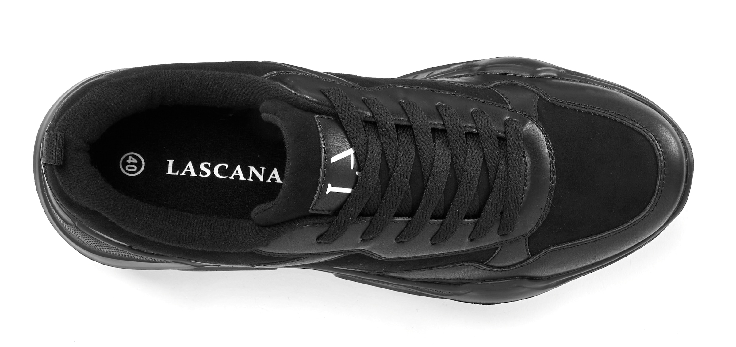 LASCANA Sneaker  Halbschuh, Sportschuh, leichte Chunky Sohle, weiche Innensohle VEGAN