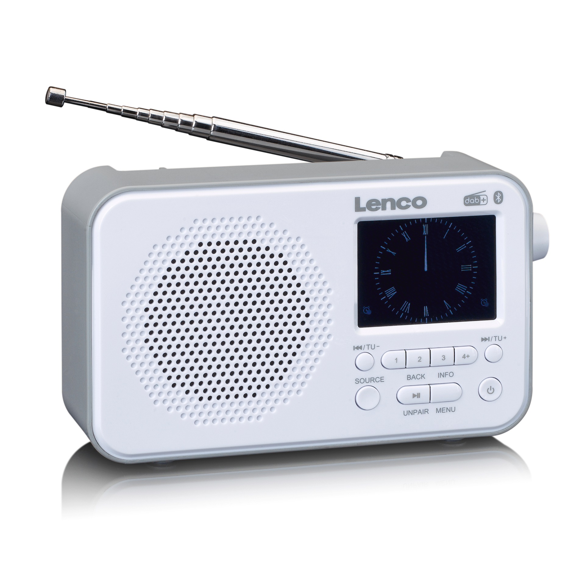 Lenco Digitalradio (DAB+) »PDR-036WH - DAB+/FM-Radio«, (DAB+) auf Rechnung kaufen (Digitalradio
