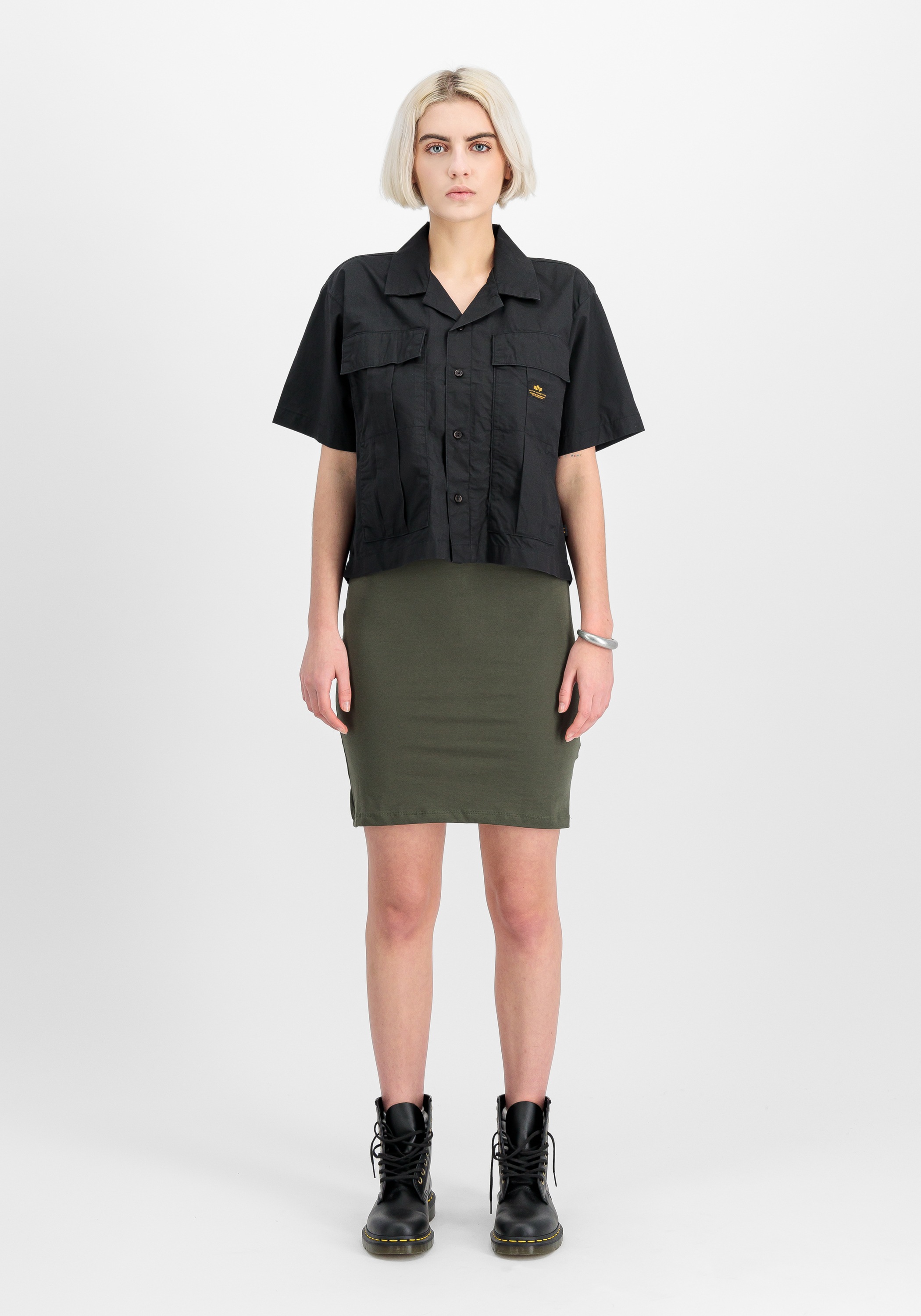 Alpha Industries Print-Shirt »Alpha Industries Women - Shirts Short Sleeve Cargo Shirt W«