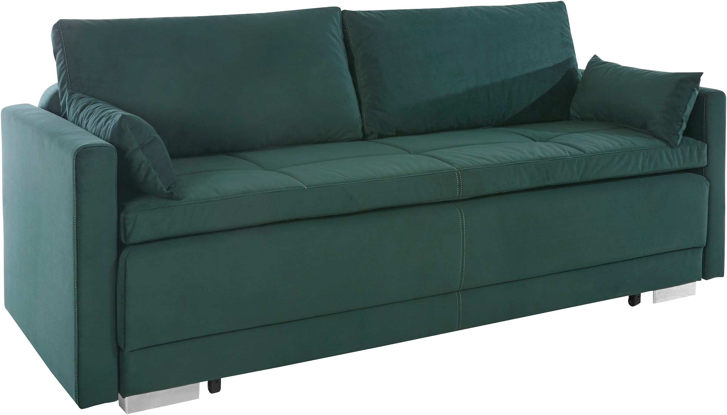 INOSIGN Schlafsofa »Berlin«, mit Boxspringaufbau, Bettfunktion & Bettkasten, Dauerschlafsofa