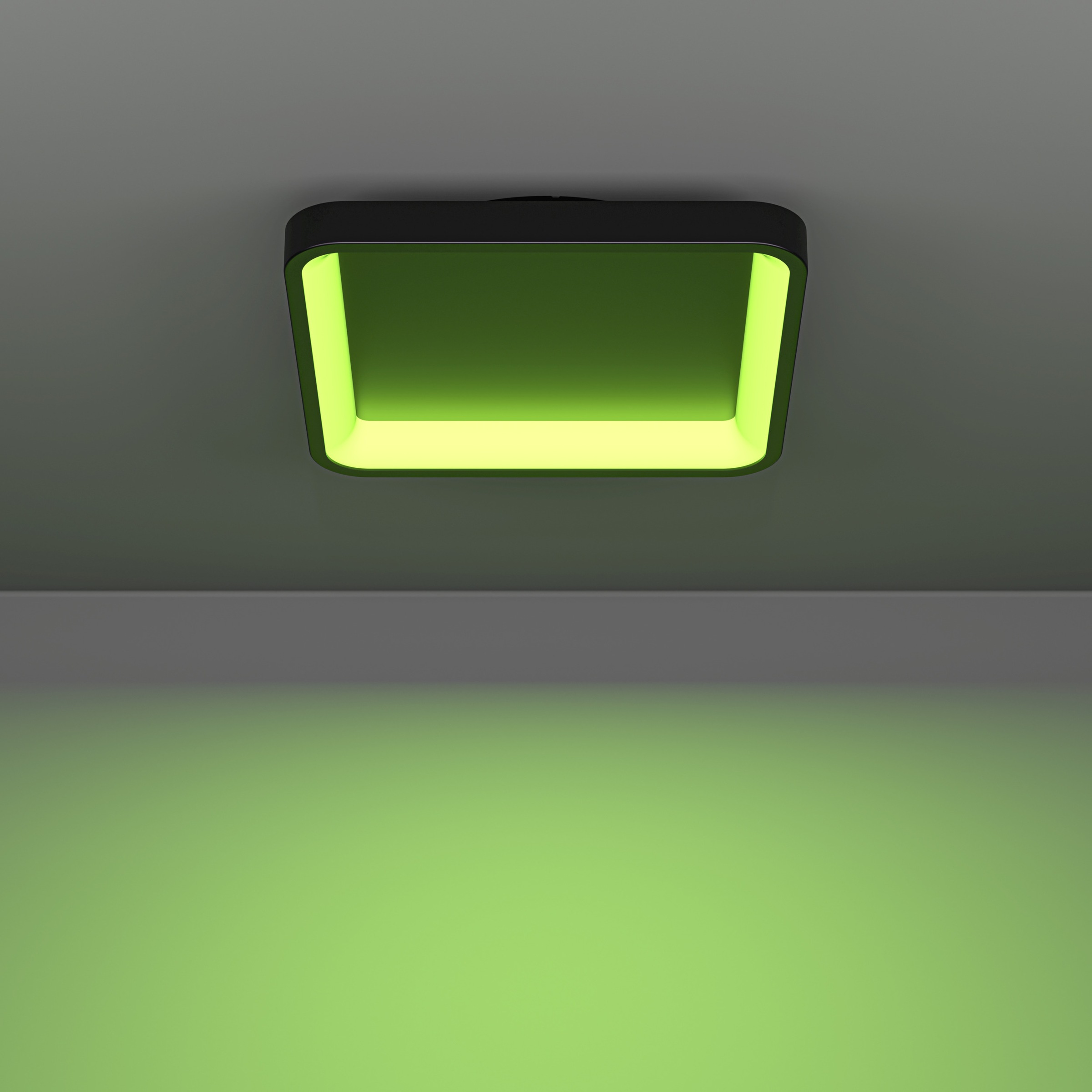 EGLO LED Deckenleuchte »LORETELLO-Z Deckenlampe - Stahl - LED - 20W - IP20« LED-Modul 1 Stk. Kaltweiß | Neutralweiß | RGB | Warmweiß Wohzimmerlampe, Esszimmerlampe, Flur, Schlafzimmer, L35 x B35 x H7,5cm