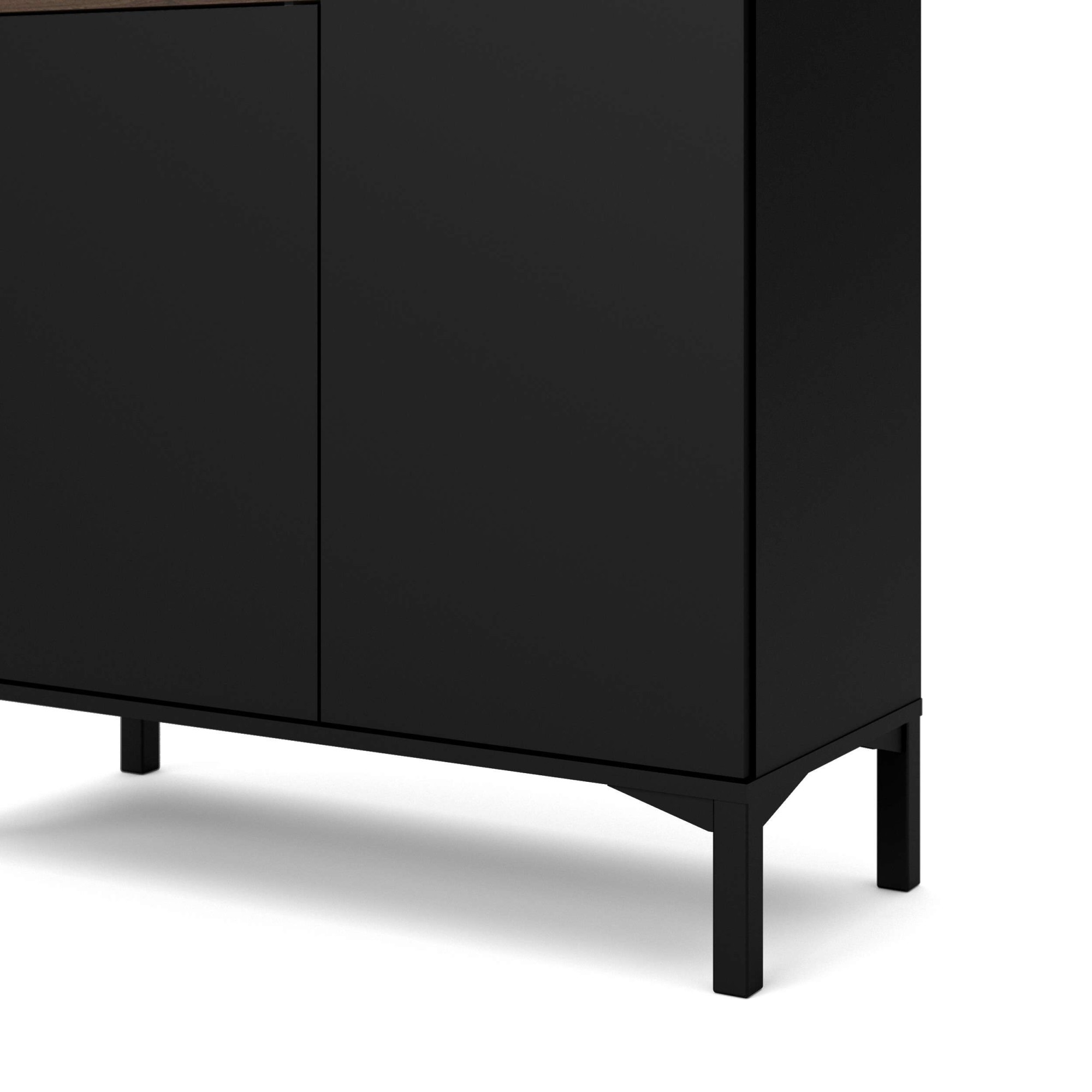 INOSIGN Highboard »Roommers, Anrichte, Stauraum, Sideboard«, Kommode, Höhe 118 cm, Breite 88,7 cm, 1 offenes Fach mit Rahmen-Optik