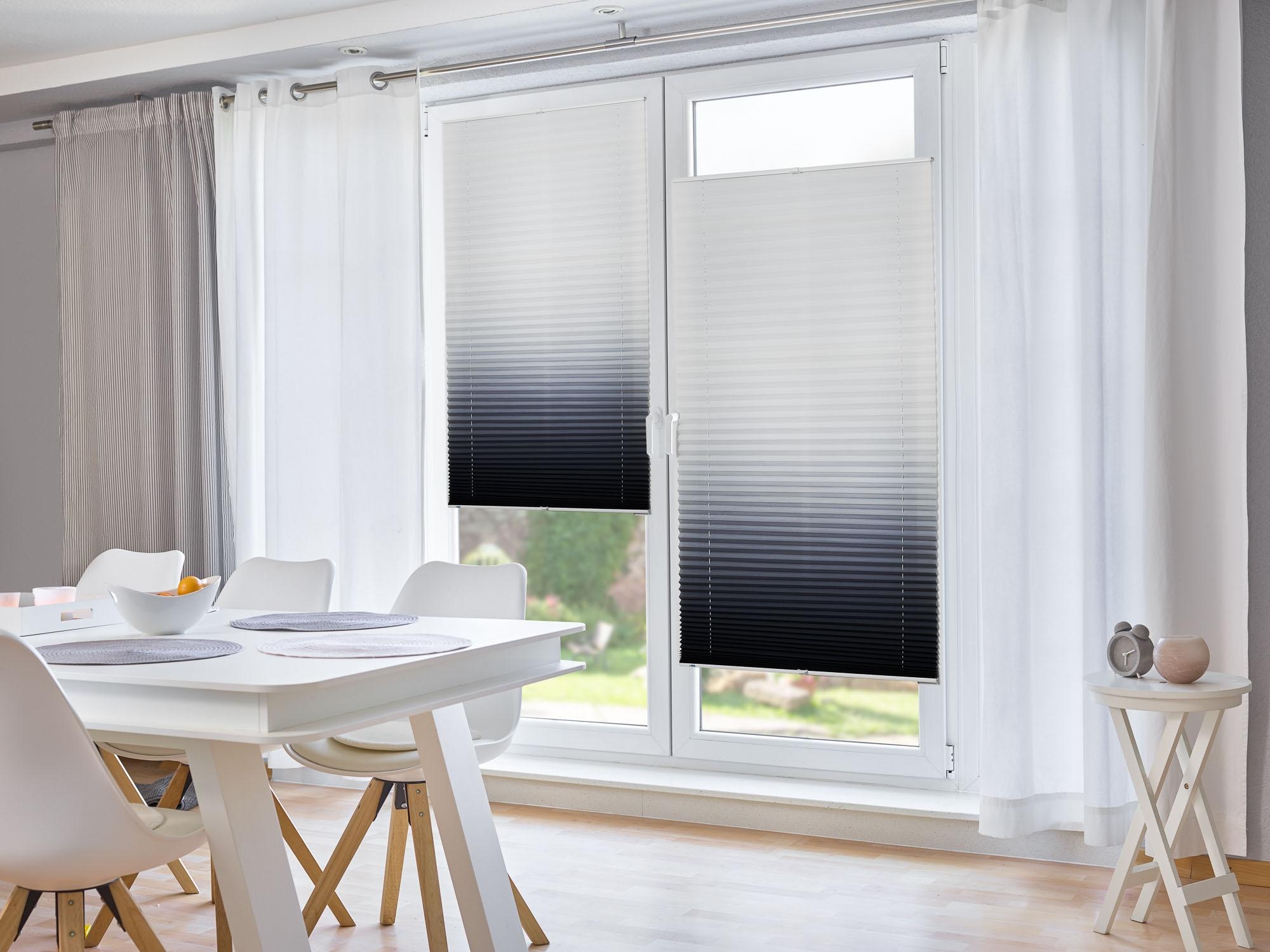 K-HOME Plissee »Farbverlauf«, Lichtschutz, ohne Bohren, verspannt