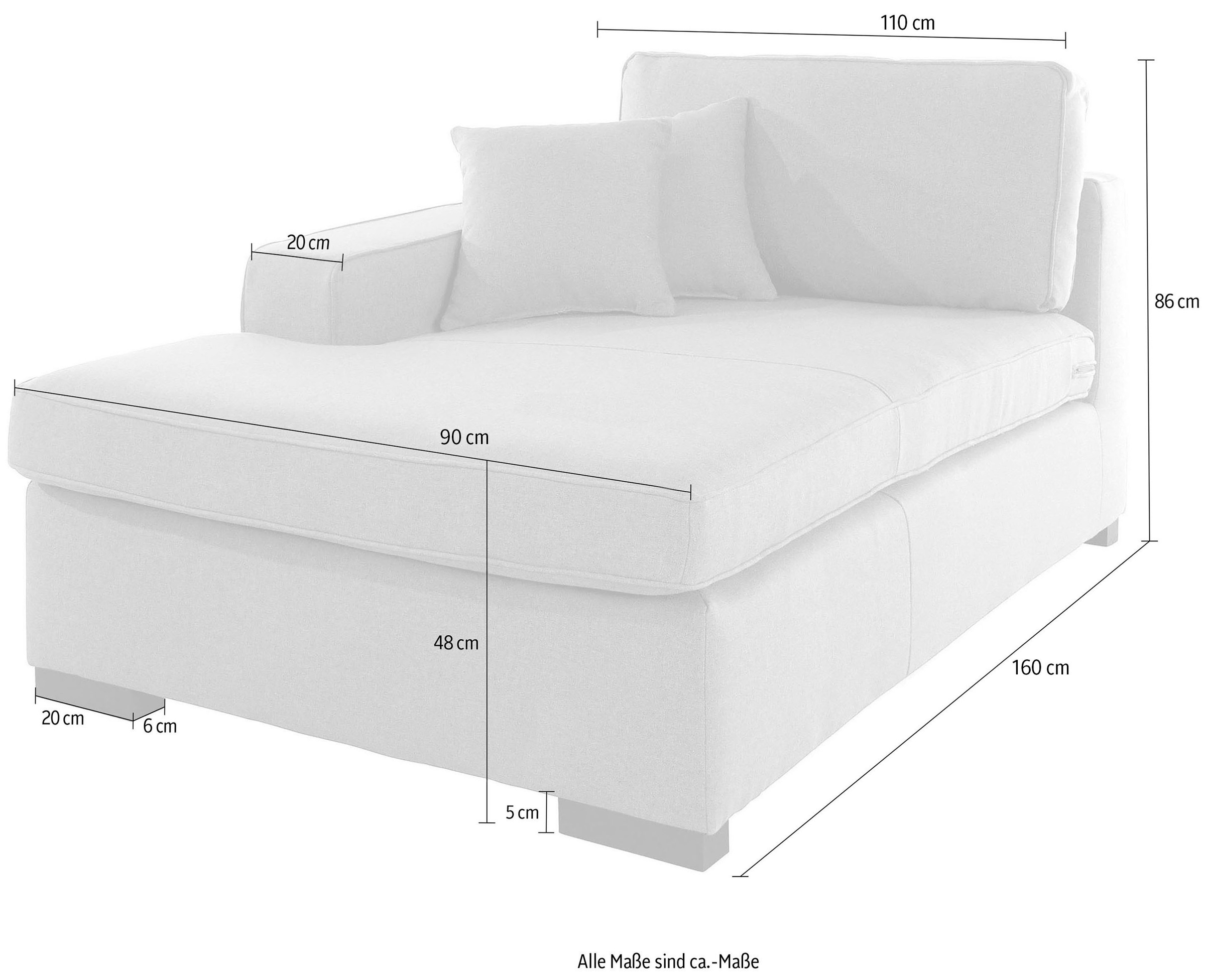 Home affaire Sofaelement »Skara« Modul zum eigenen Zusammenstellen, in vielen Bezugsqualitäten