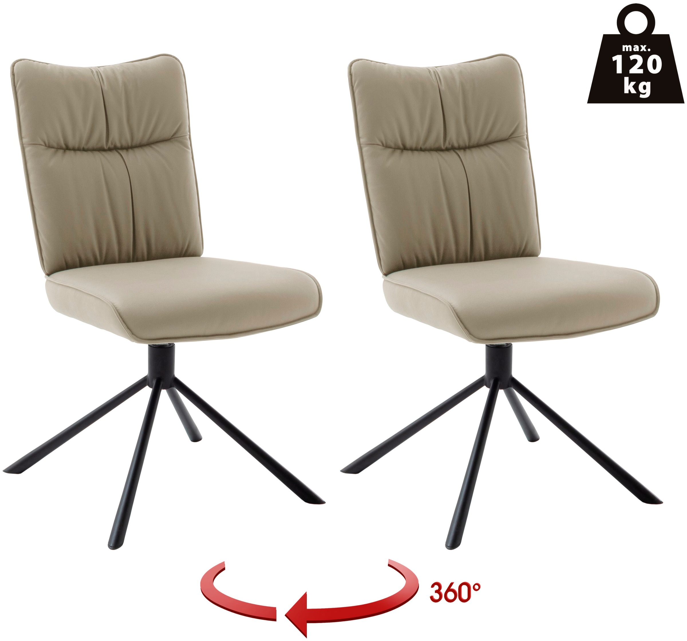 MCA furniture 4-Fußstuhl »MARIN Esszimmerstuhl (2er Set) - Stuhl«, (Set), 2 günstig online kaufen