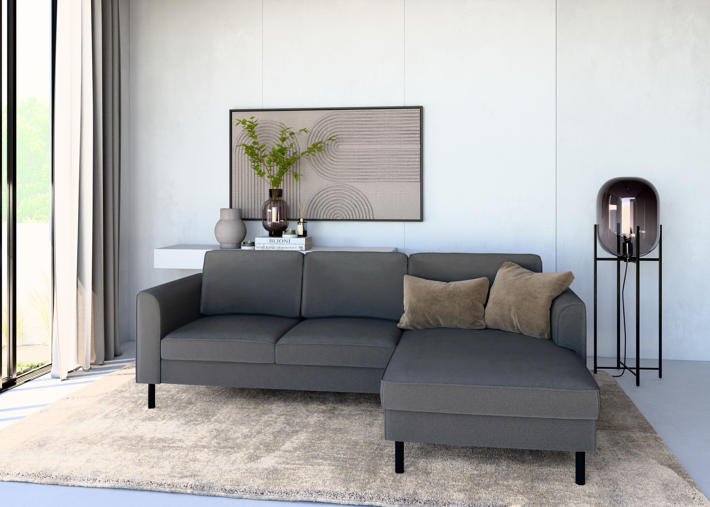 Home affaire Ecksofa »Booster Couch wahlweise mit Schlaffunktion und Bettka günstig online kaufen