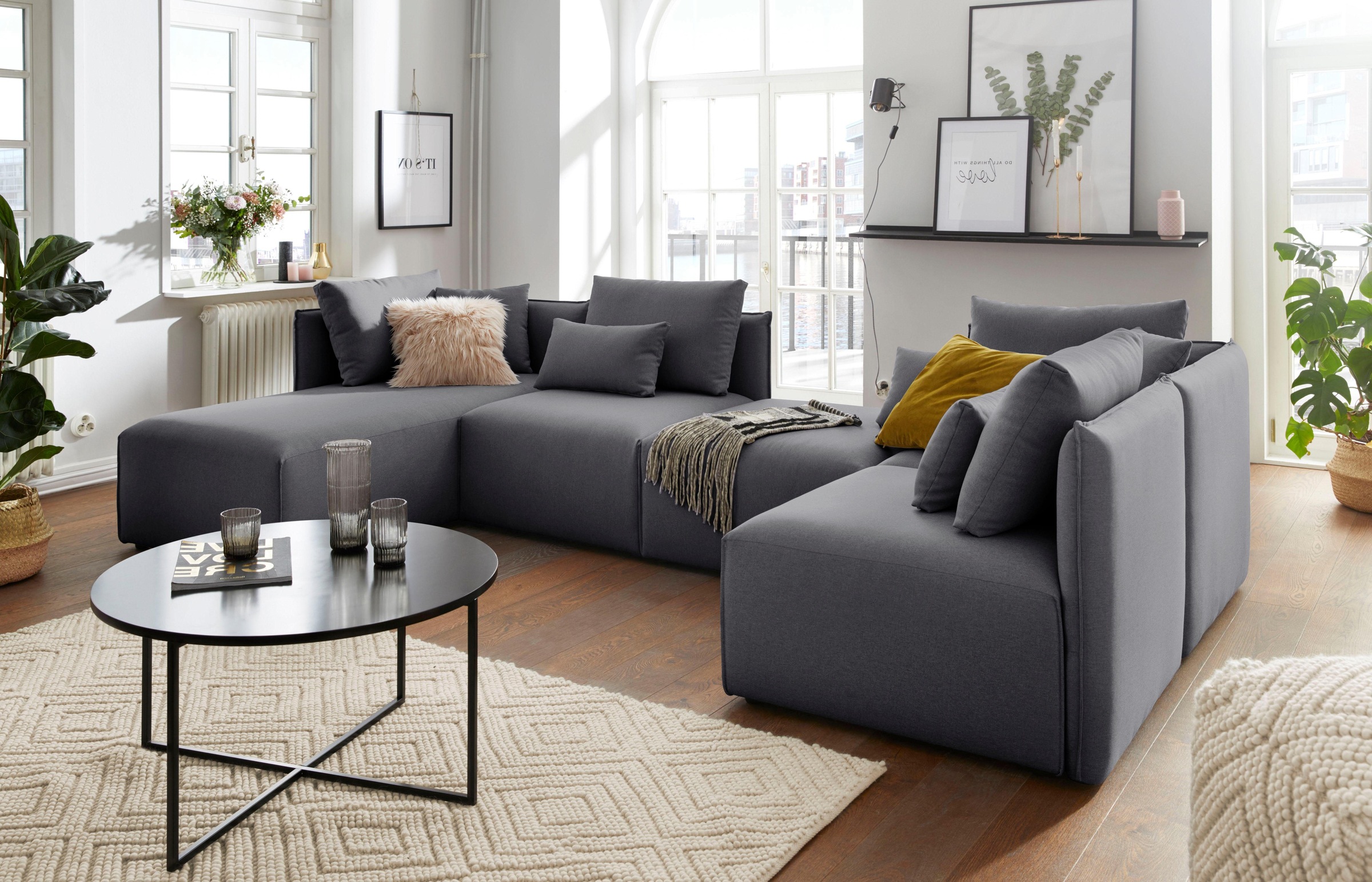 OTTO home Wohnlandschaft »Nöre U-Form« 5 Teile, in vielen Bezugsqualitäten günstig online kaufen