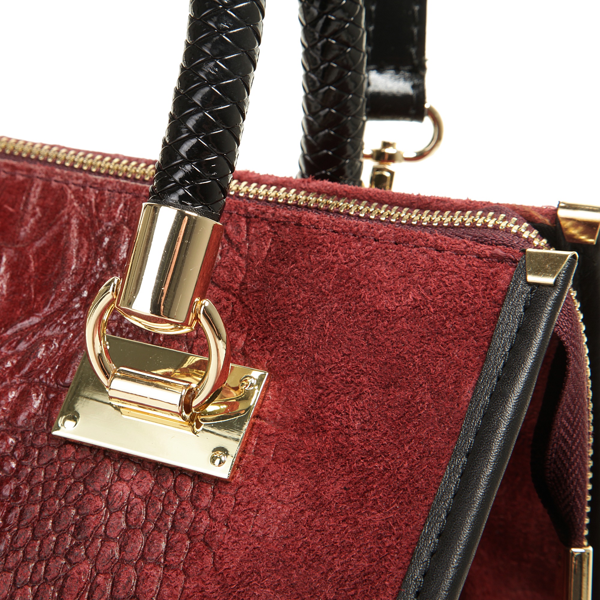 Cluty Henkeltasche echt Leder, Made in Italy
