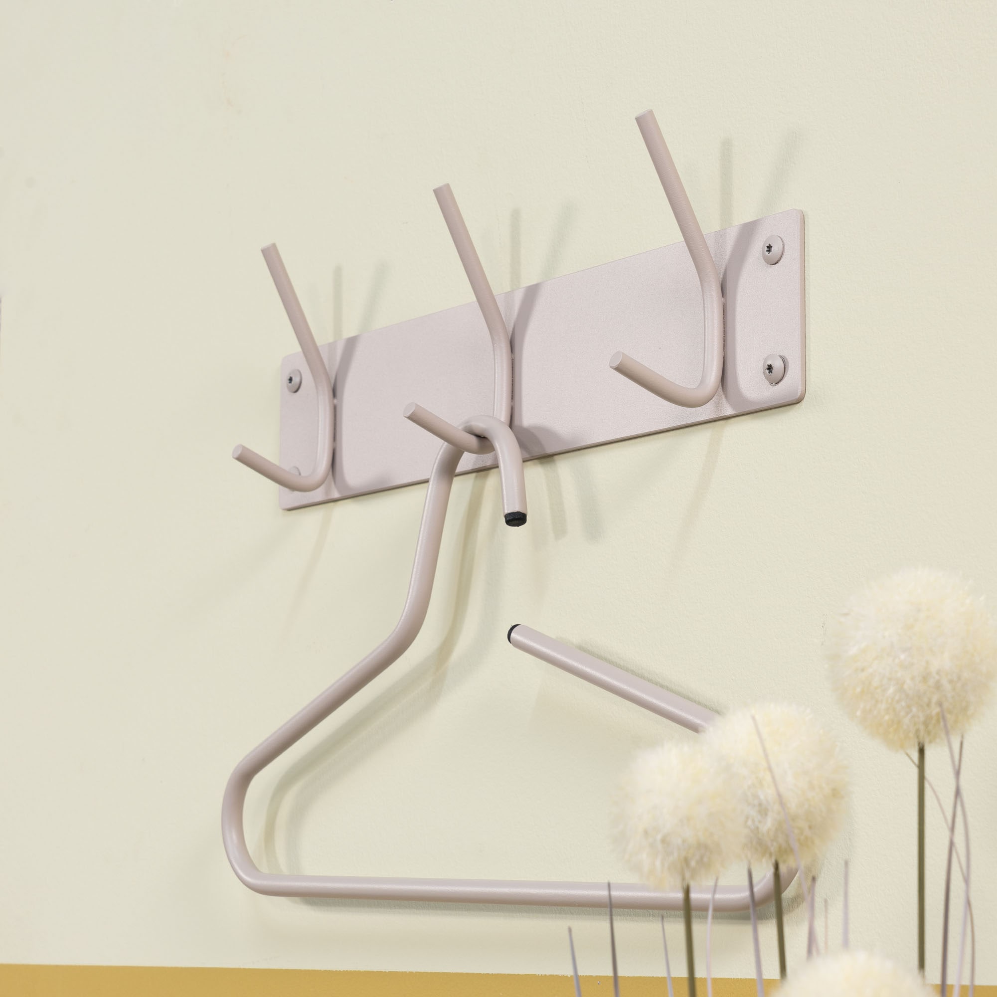 Spinder Design Garderobenhaken Metall, Zeitloses Design, 3 Haken, Breite 40 cm