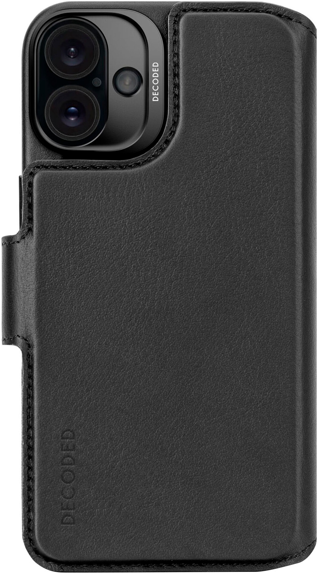 DECODED Smartphone-Hülle »Leather Detachable Wallet iPhone 16 Plus«, Smartphones
