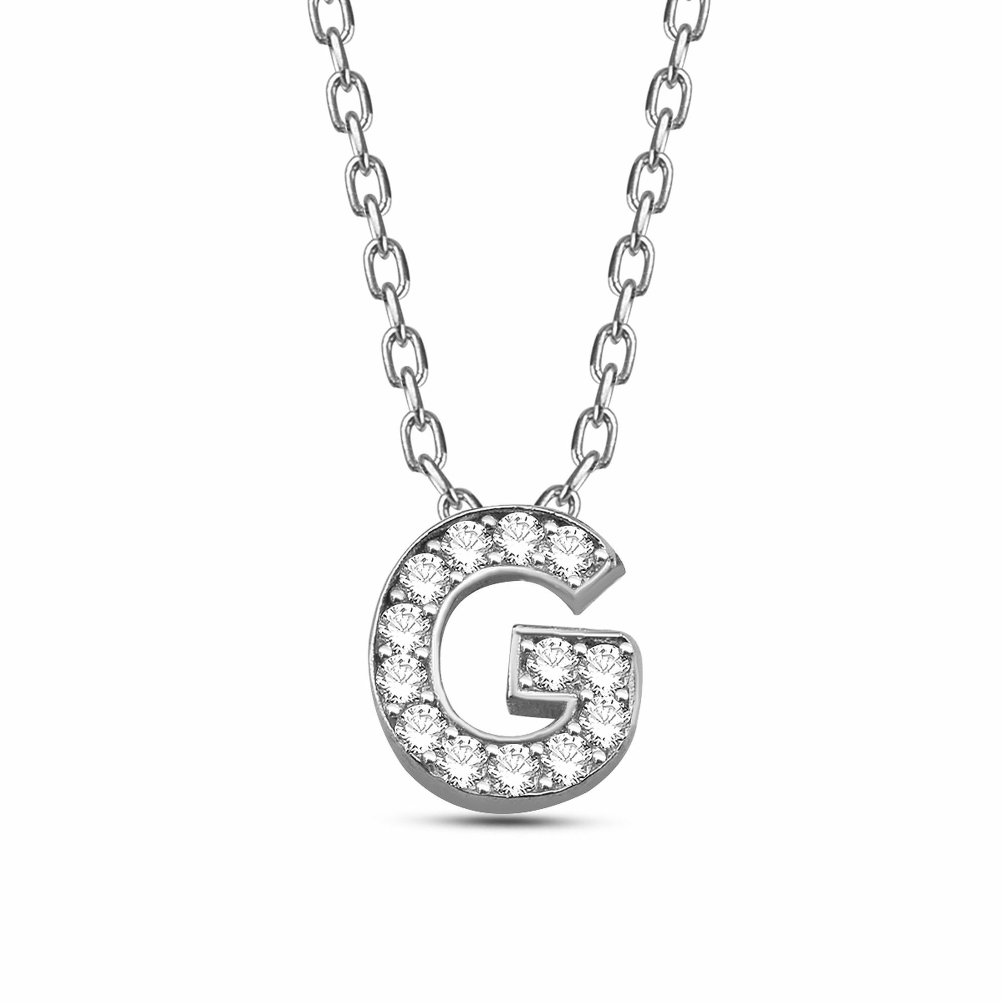 dKeniz Kette mit Anhänger »Buchstabe G 925/- Sterling Silber«