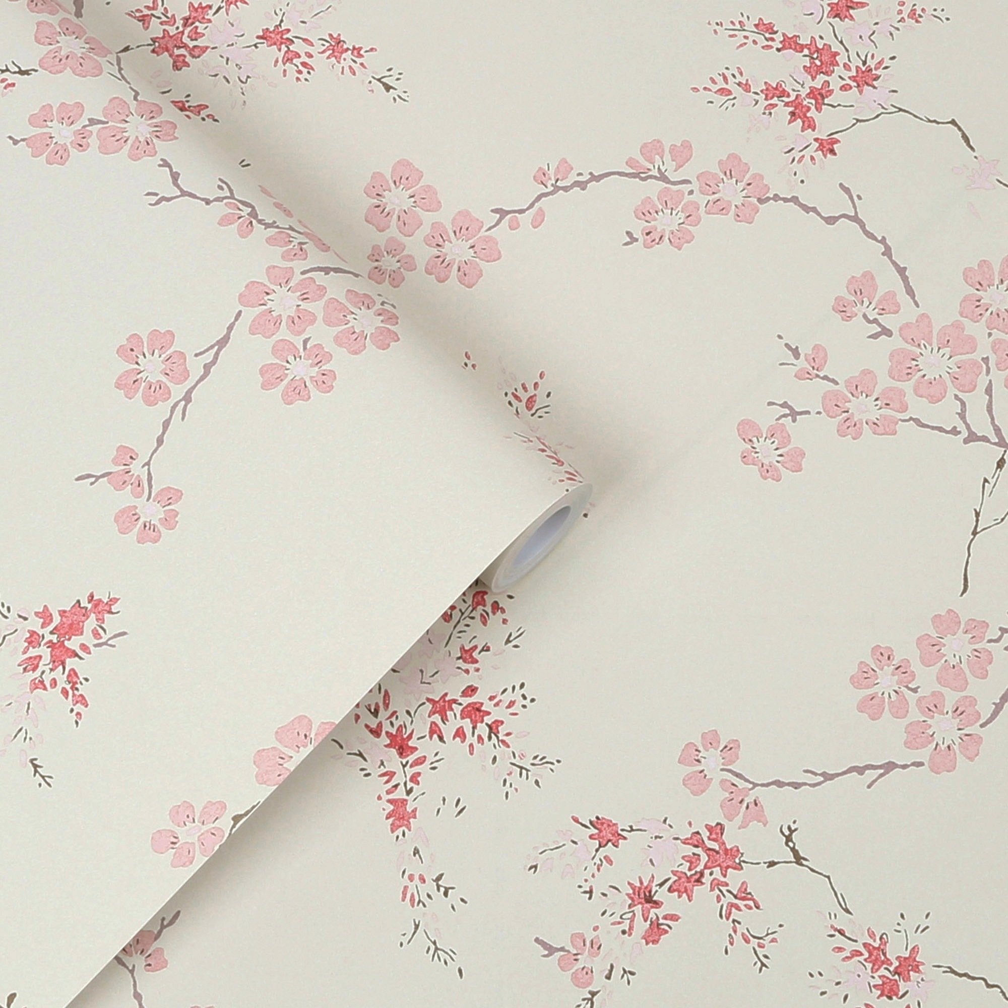 LAURA ASHLEY Vliestapete »Oriental Blossom Blush«, botanisch, FSC® zertifiziert, mit lebhaftem Druck, 10 Meter Länge